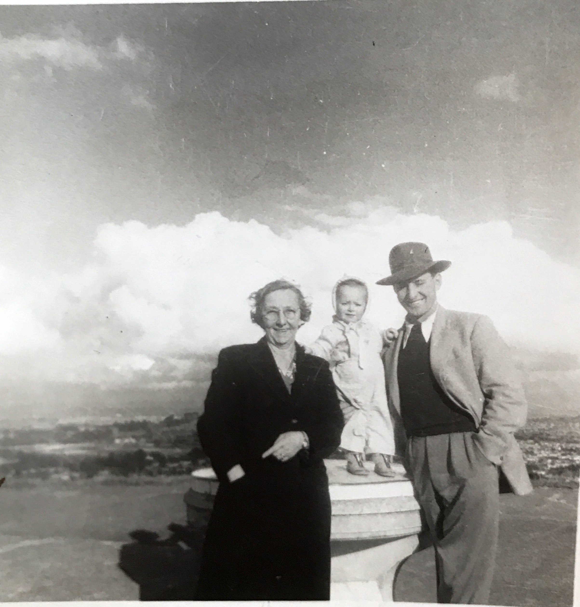 Taken in Auckland with my beloved Grandmother and Dad. 1952