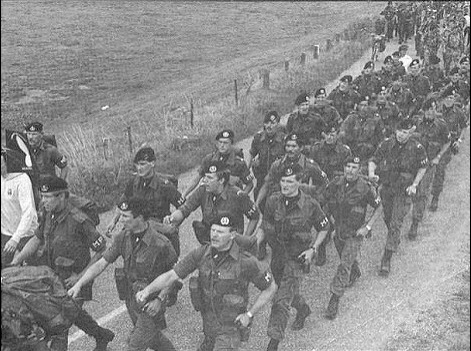 Military Police platoon at the 1982 Nijmeegse 4 days walk of 40 kilometers per day