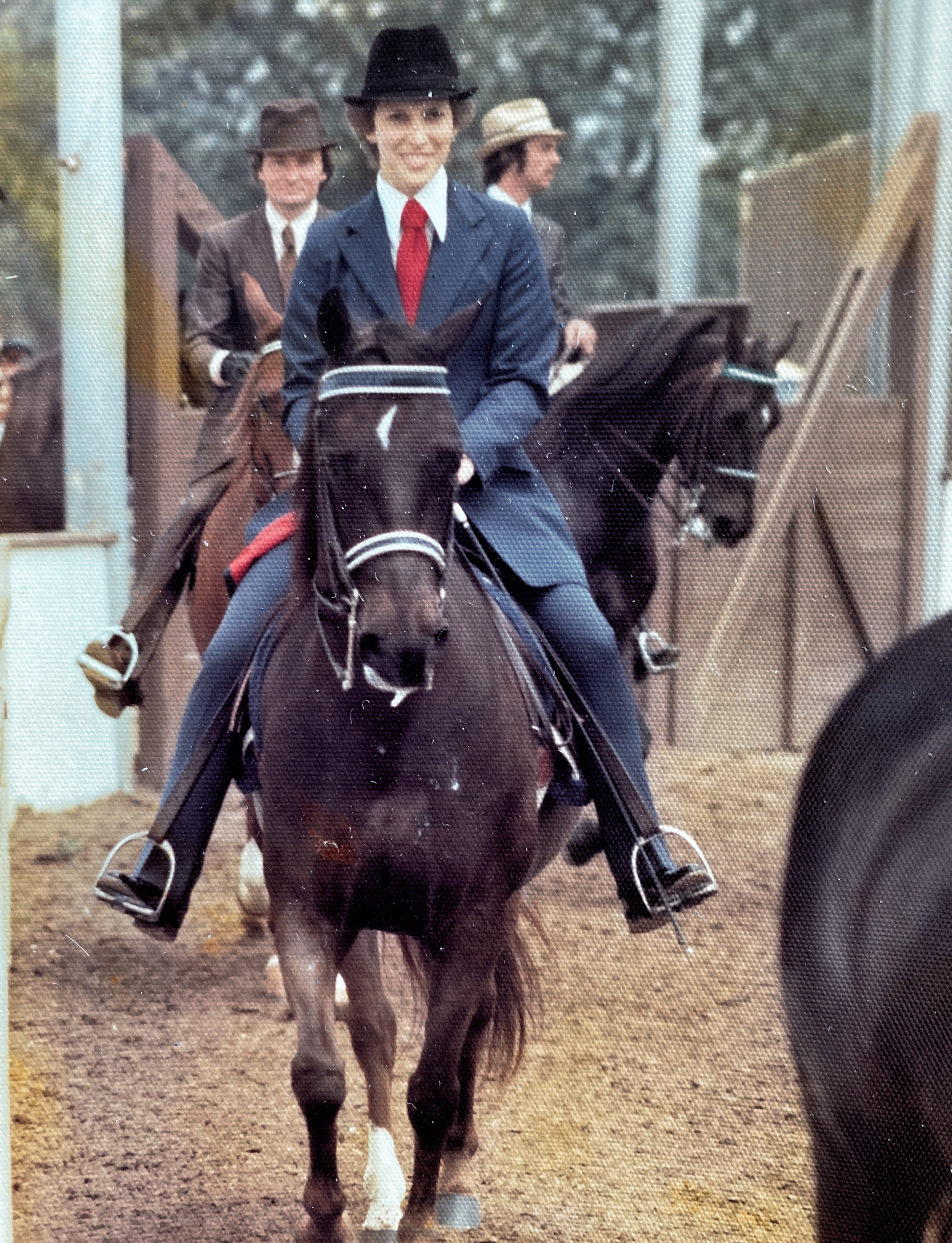 This is a photo back in 1976 when I was showing my Morgan mare, Lysa 