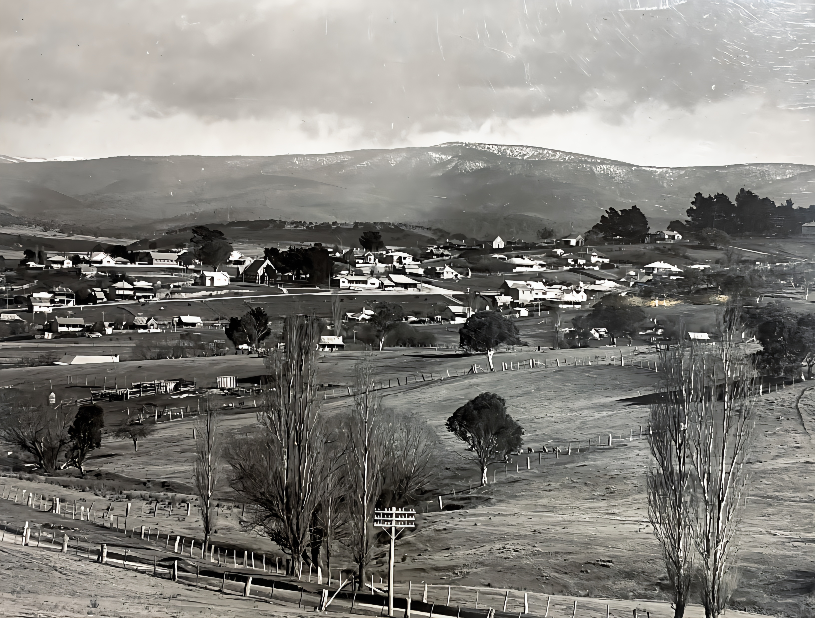 Old Adaminaby before the flood 1955