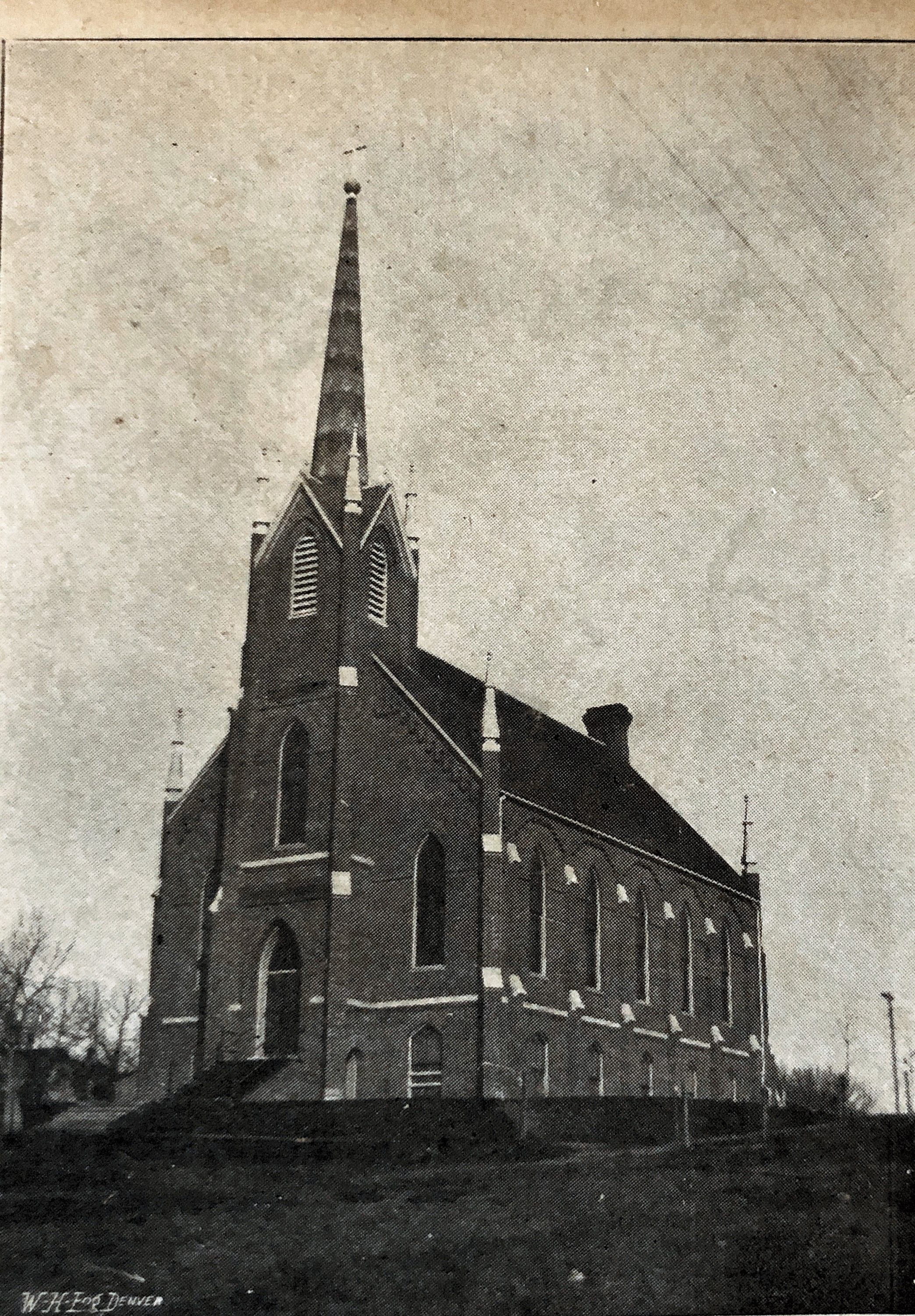 Swedish Lutheran Church, Oakland, Nebraska. Otto and Emma Oleen got married in this church June 24, 1908.