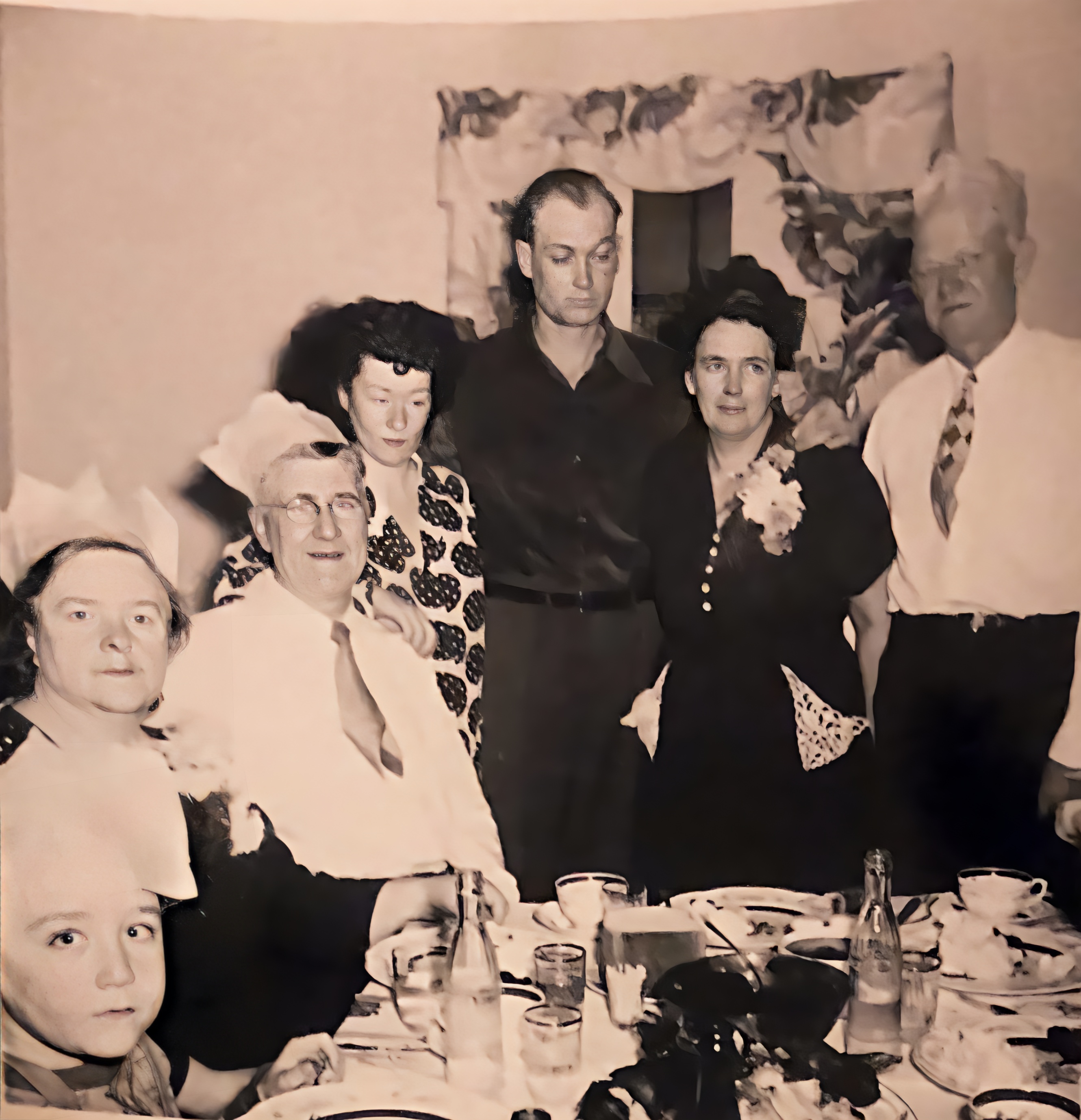 Christmas 1952. Celebrating Nana and Grandpa Frank and Mum and Dad McIntyre‘s wedding anniversaries. Mom Snider was expecting with Karen and She went into labour after the guests left.
Karen was born in December 24, 1952
