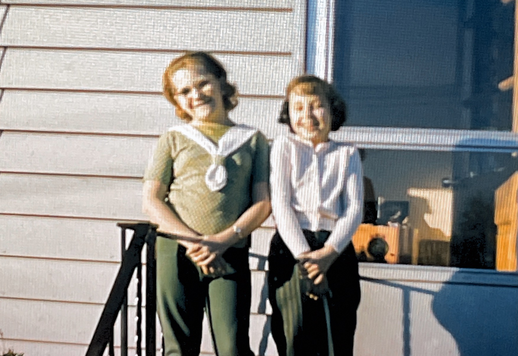 BBF Beth and me. We lived in different towns and would switch spending 2 summer weeks at each others homes.