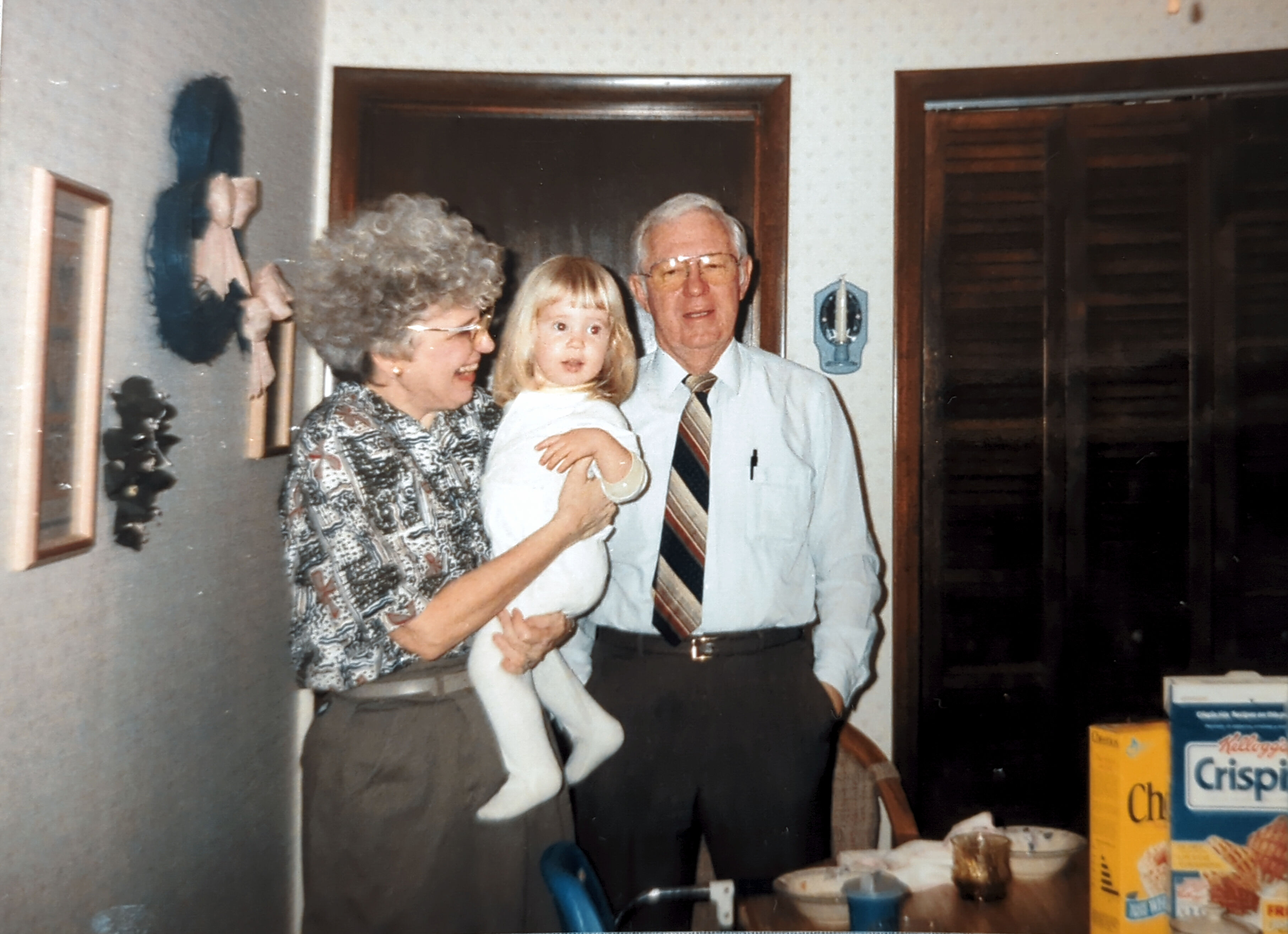 Grandma and Grandpa Trinklein Christmas break 1991
