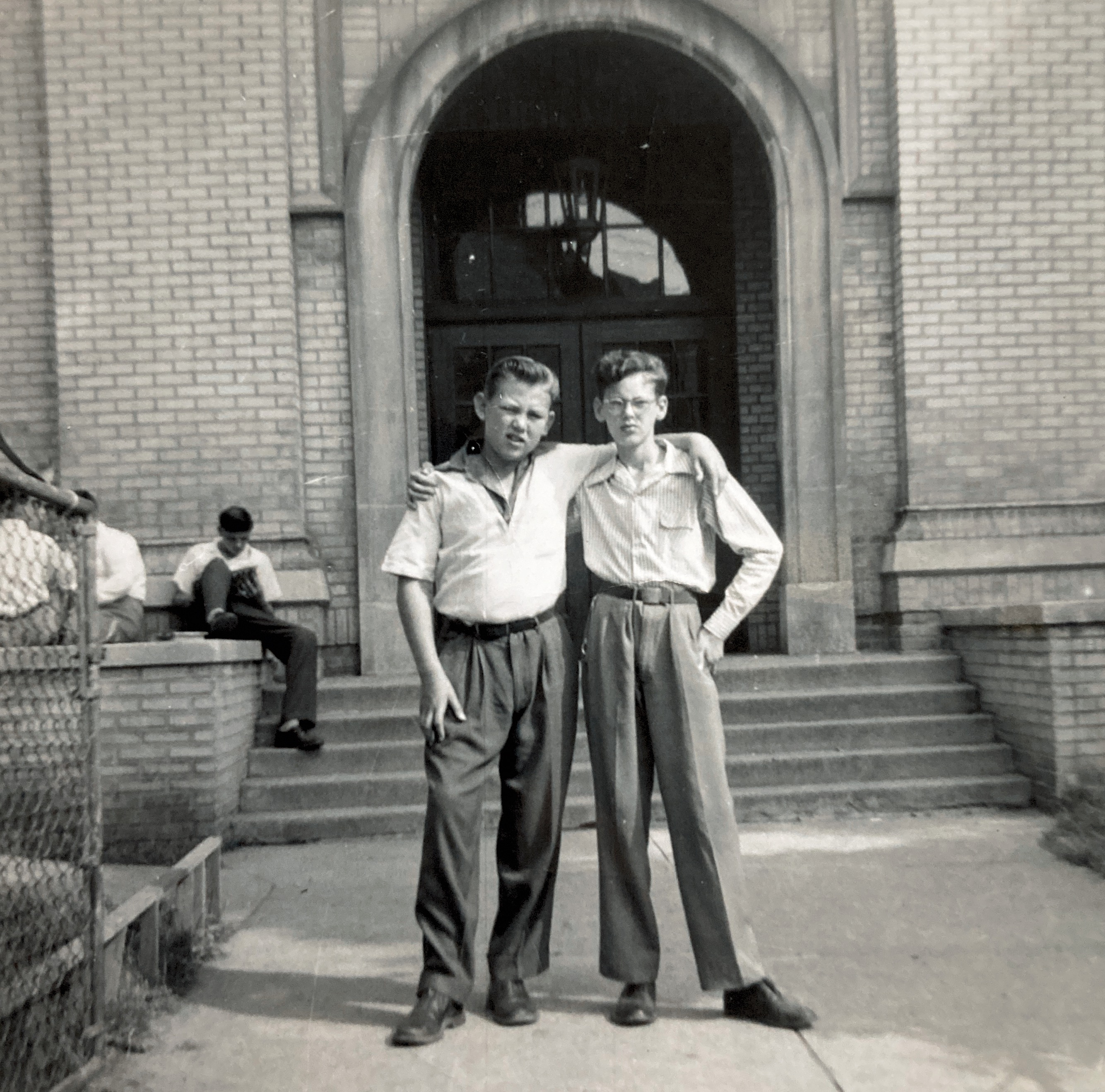 Steve  Saulis and Robby Brown St Vincent De Paul School 1958?