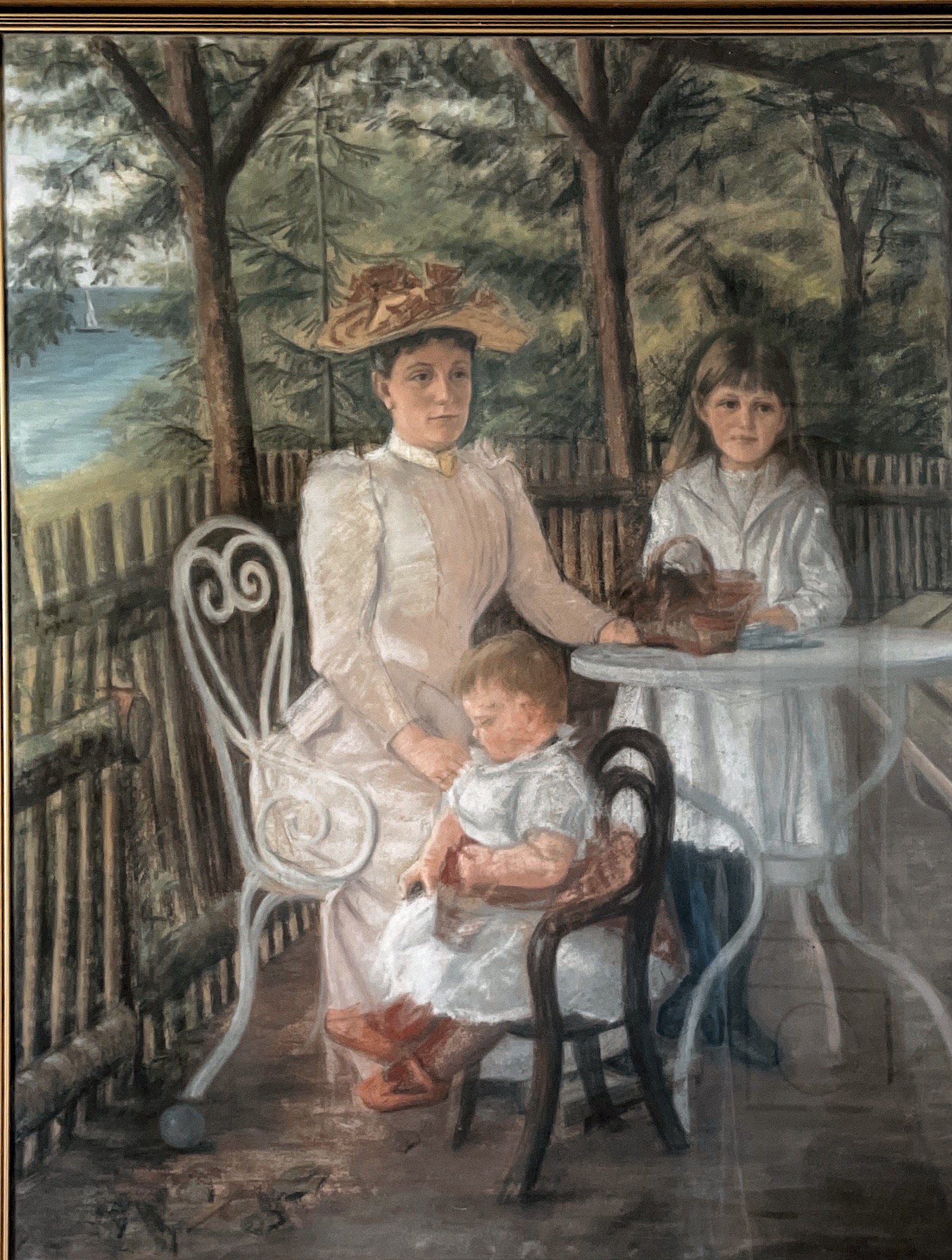 Malet ca 1892  Billedet forestiller vores mormor (Den lille pige )