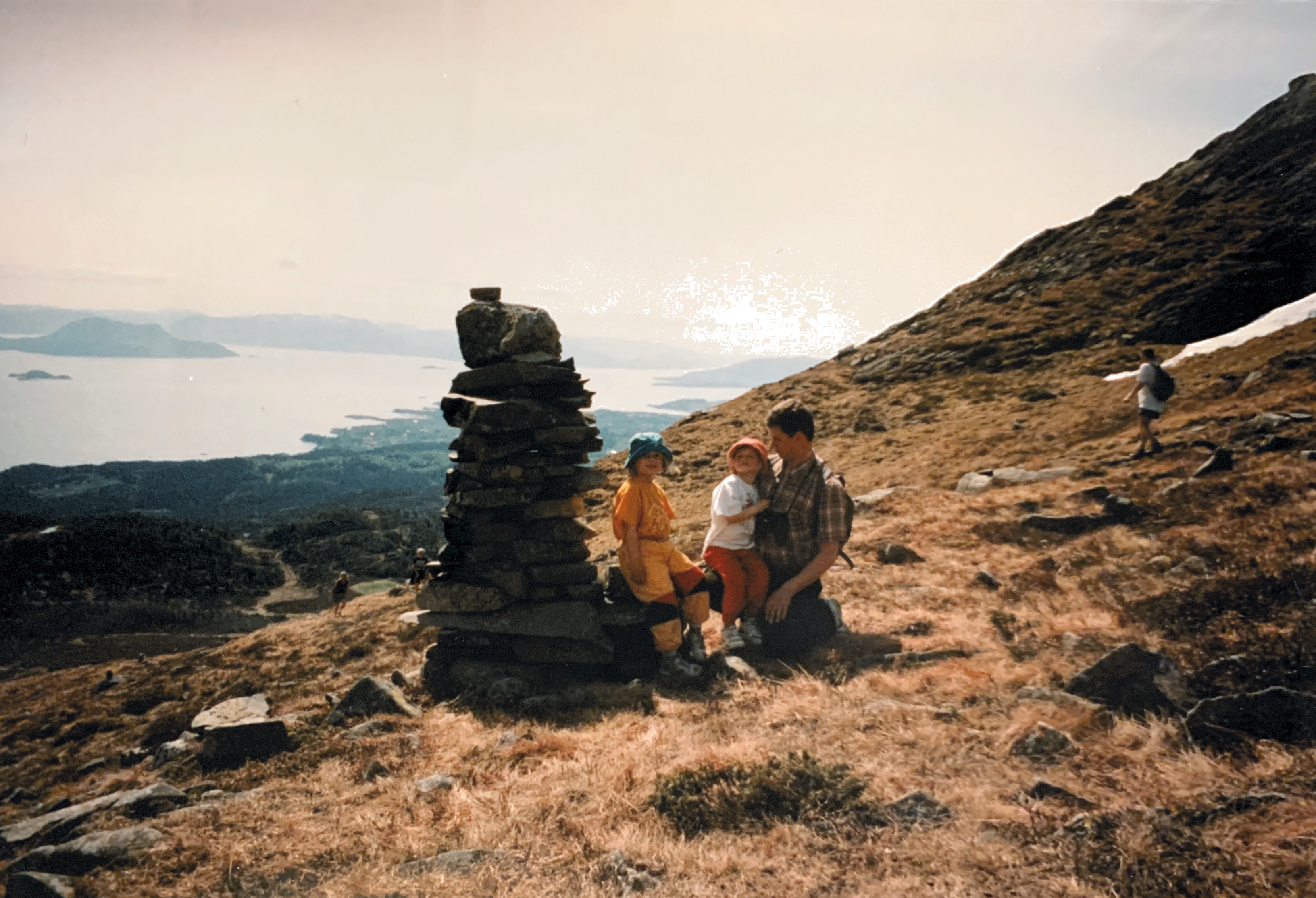 Marte, Silje og meg på fjellet 1996