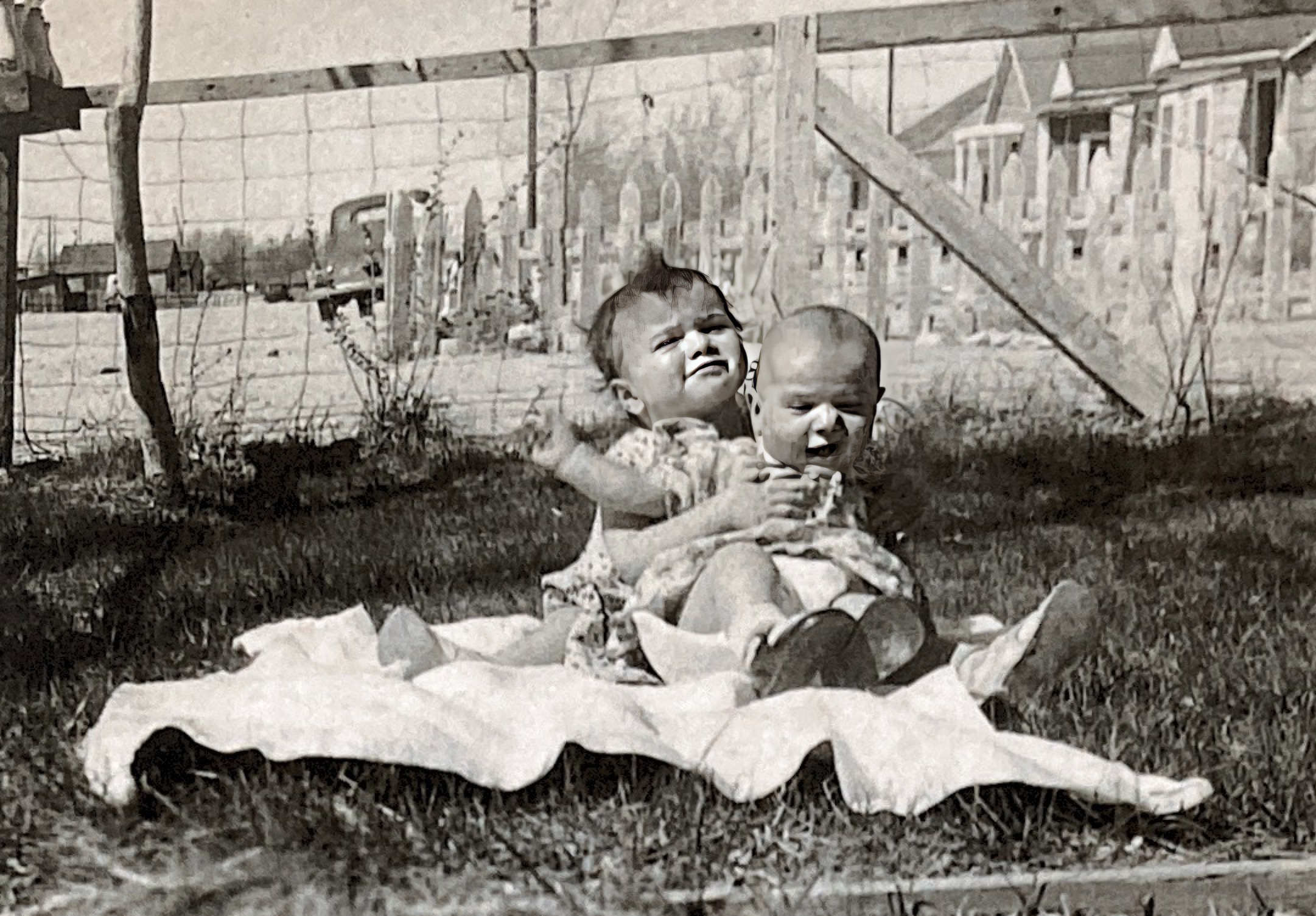 Jane & Rosie  April 1948