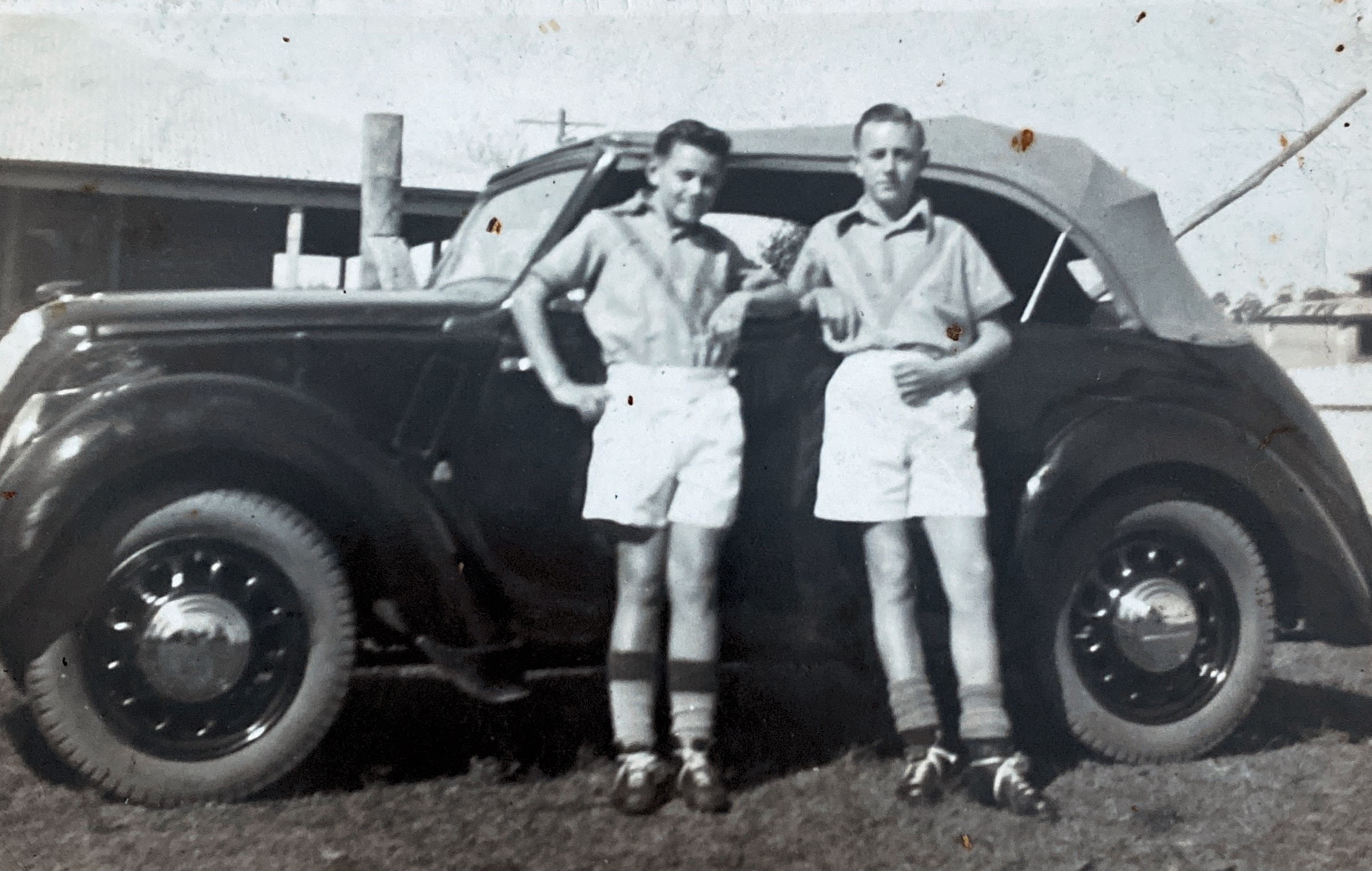 Norm and Doug 1946 Hamilton Rovers