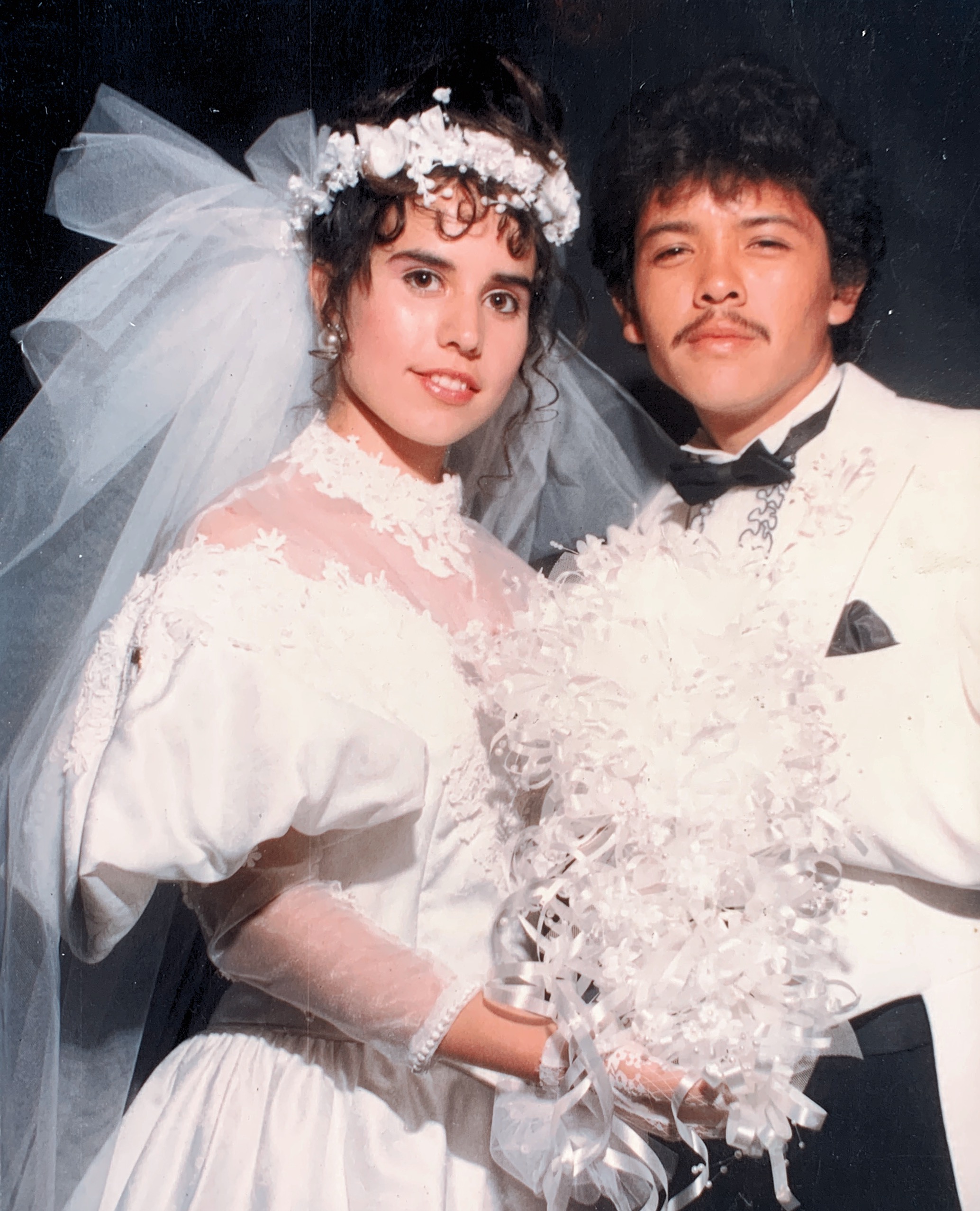Our wedding on December 27, 1986