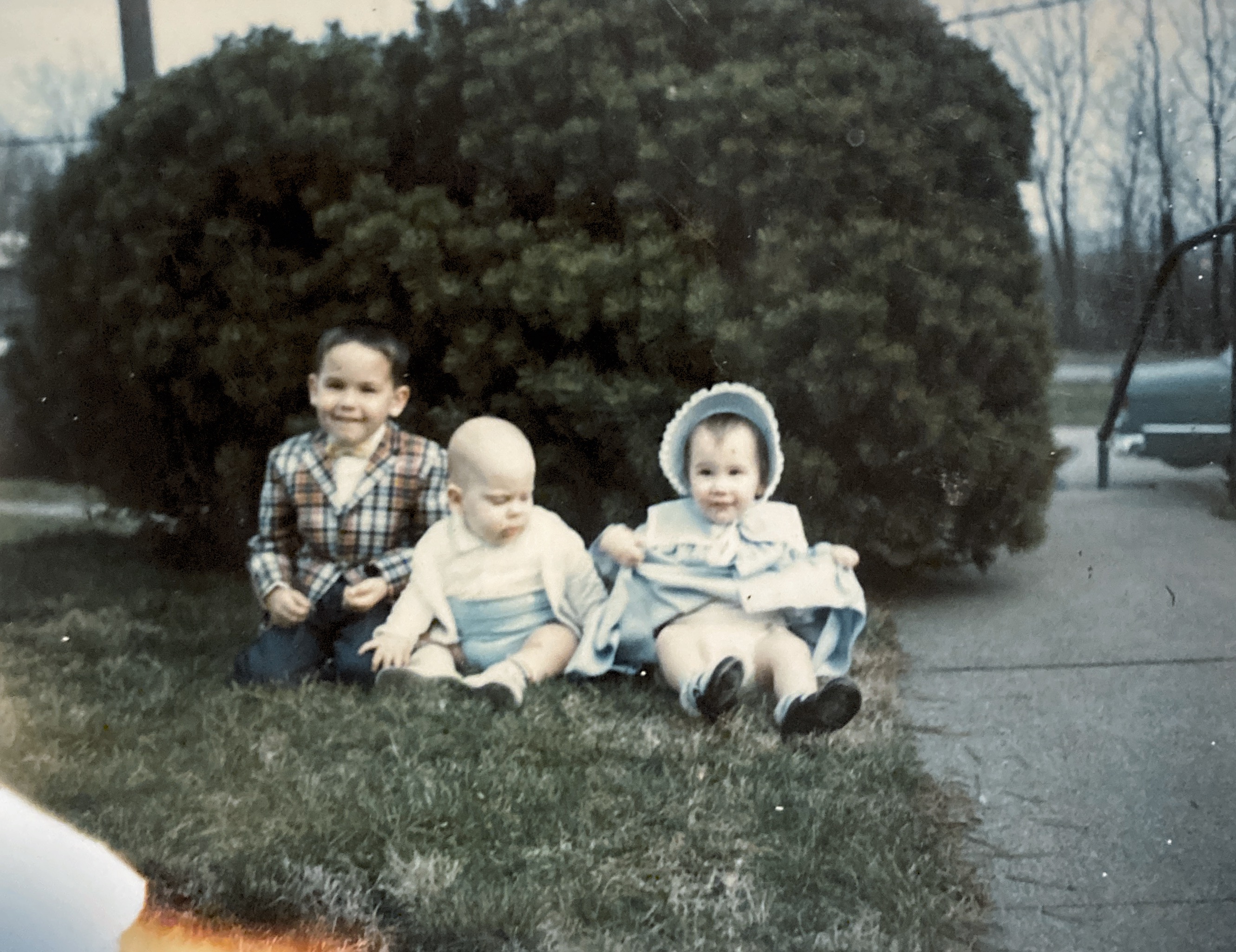 John Lind, Ross Geiger, Carla Lind. Easter 1967