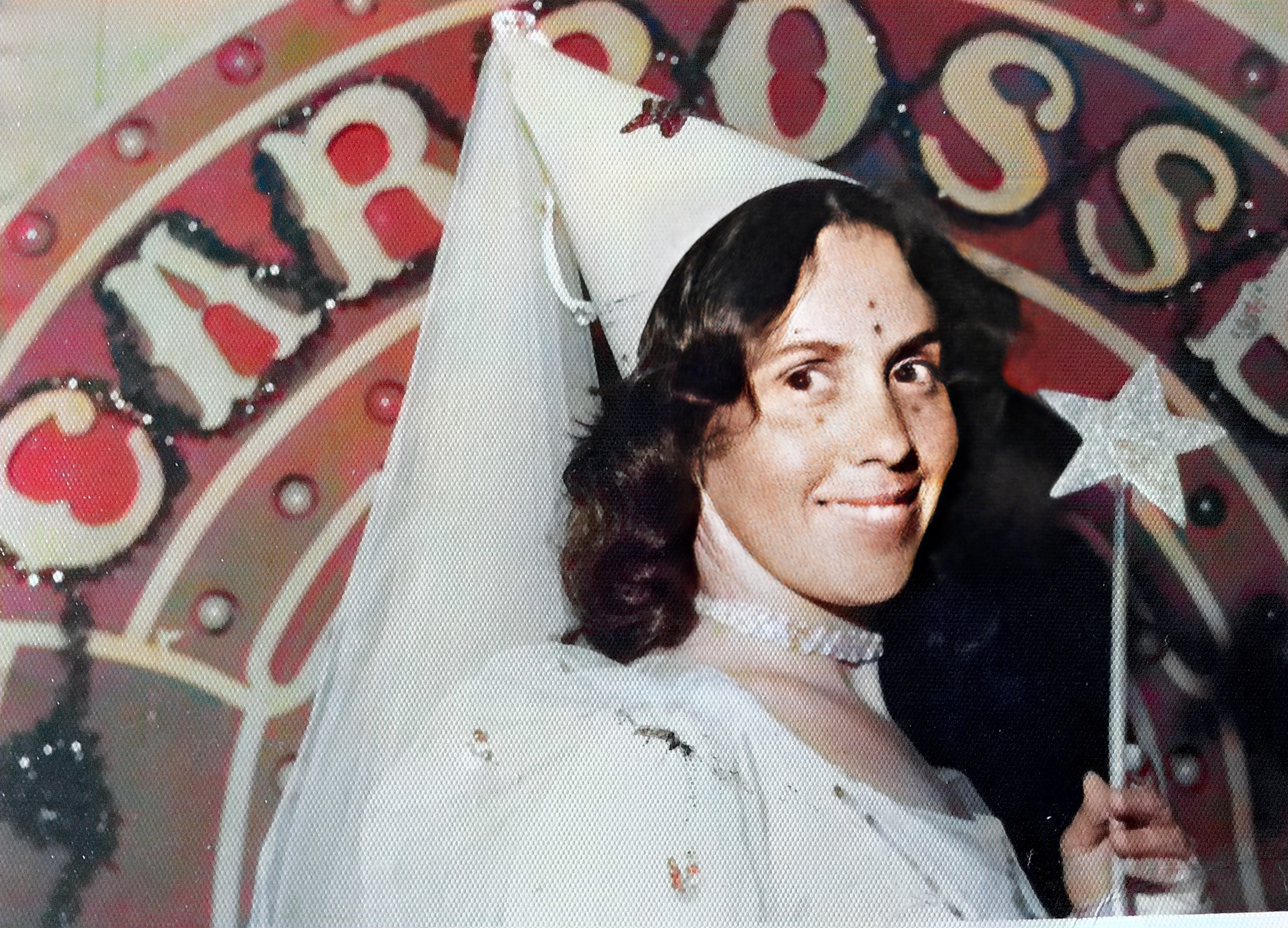 Apresentadora Stela Maris na personagem , Estrela Fada Madrinha em 1981