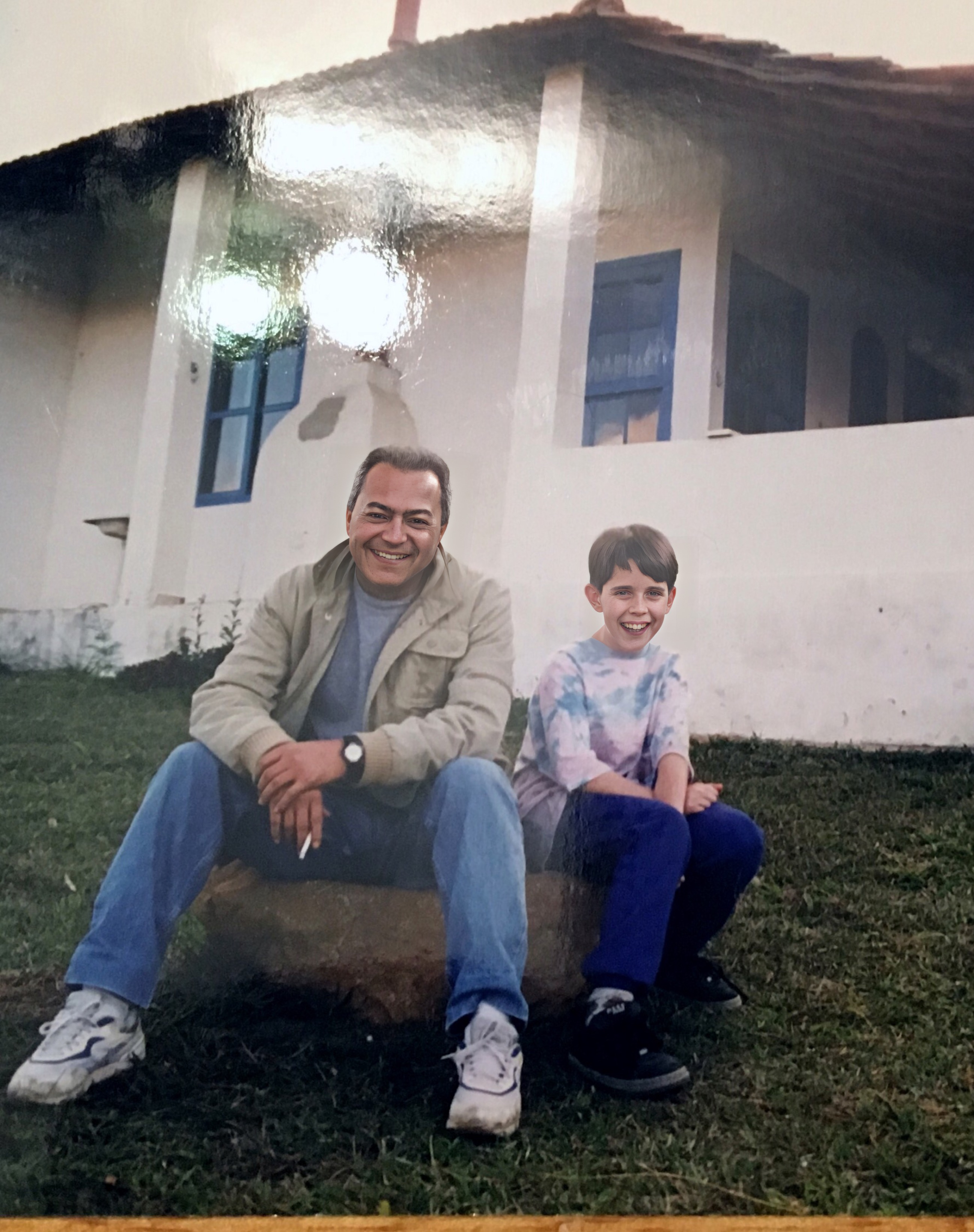 Victor e Lorival - em Aiuruoca, em julho de 1999 - Pousada do Samir.