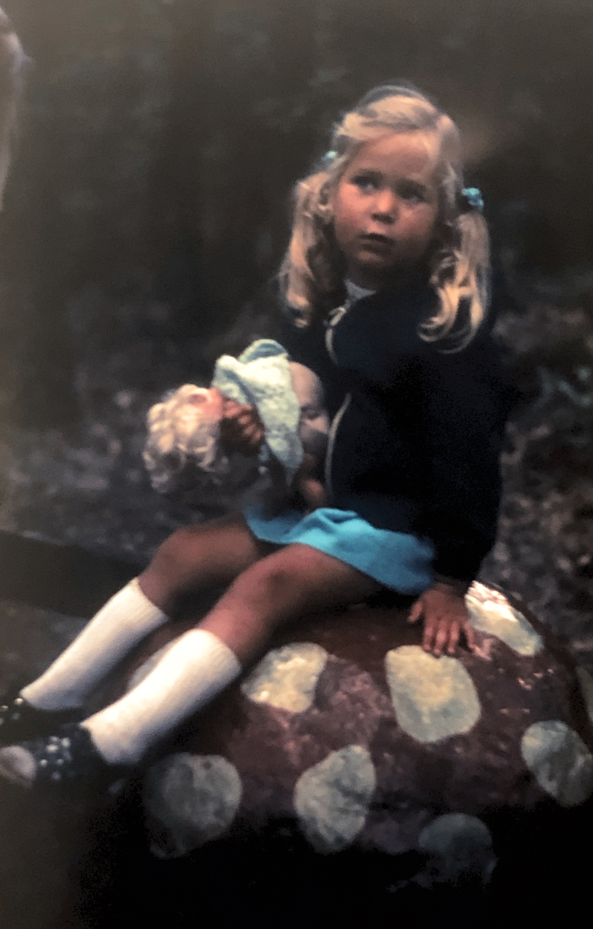1973, Iris, age 2,5.   Efteling fairytale park, the Netherlands