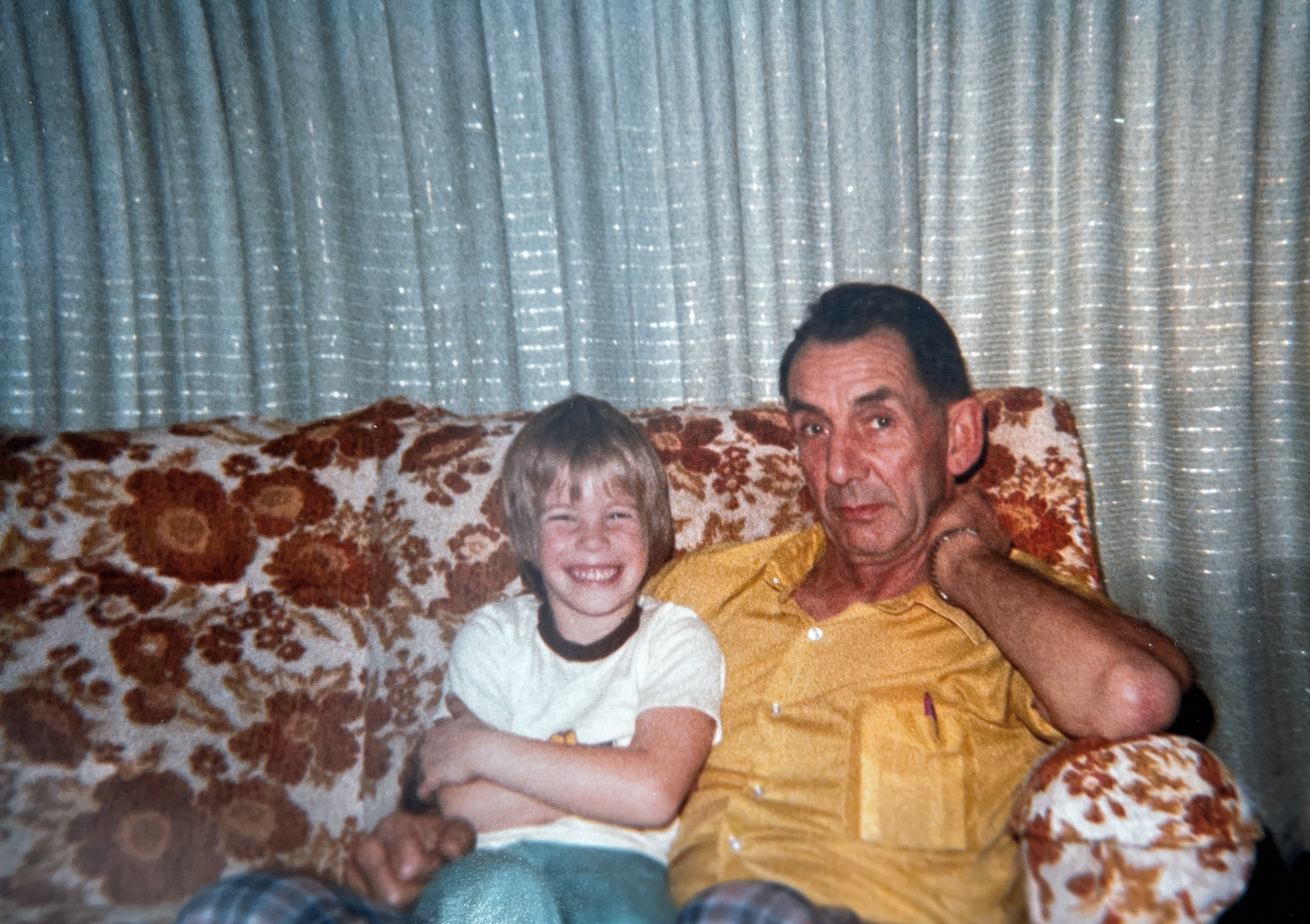 Sandra and Grandpa 1976