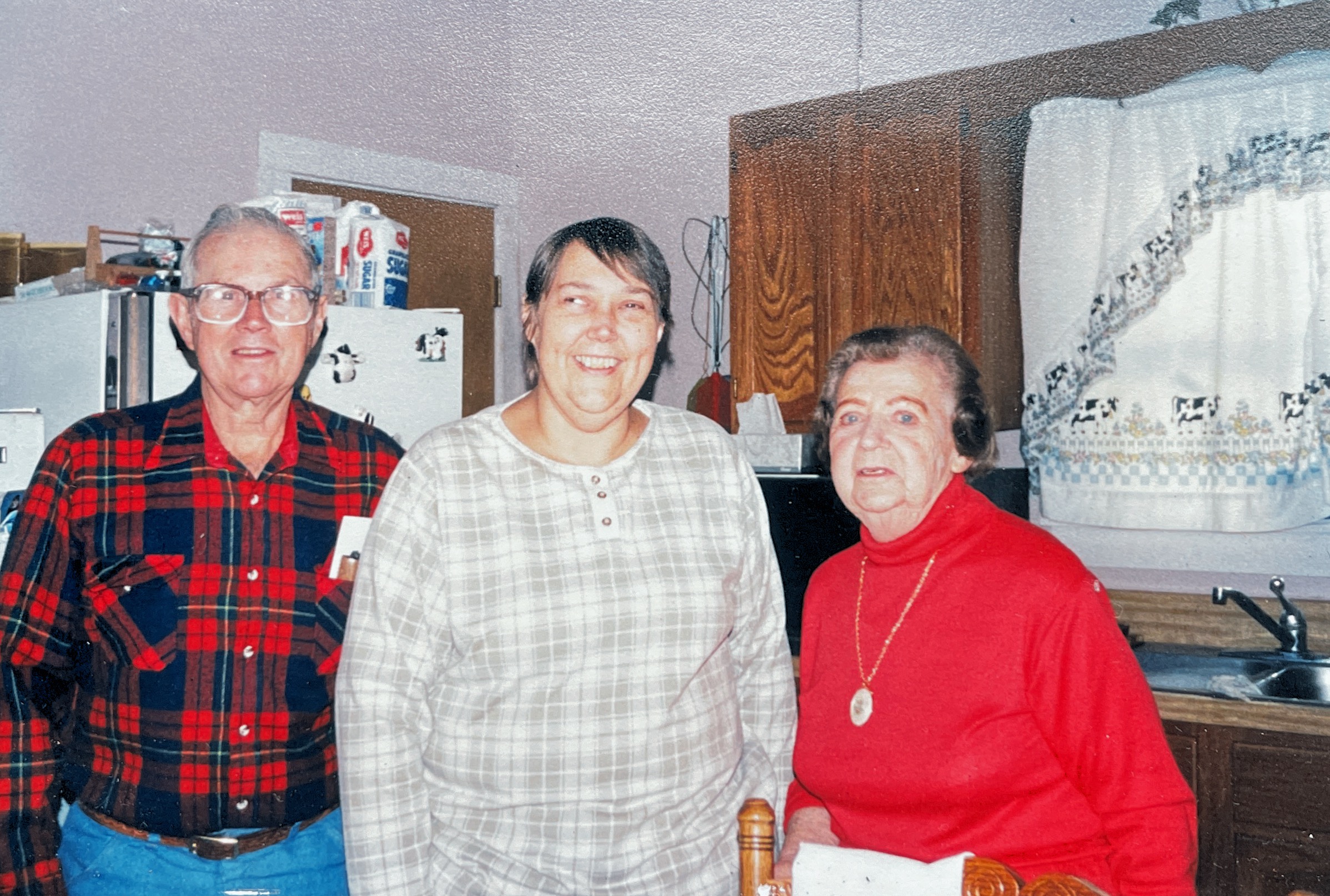 Christmas 1998.

My grandfather, Albert C. Kane, “Hunc”
His daughter, my Aunt Teresa Ann Moyer
His sister, my Great Aunt Teres Wisnieski