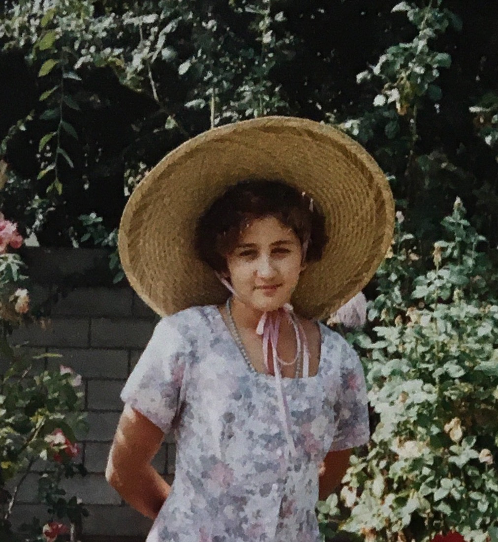 Lauren Paige Rodriguez on Easter Sunday, c. 1990