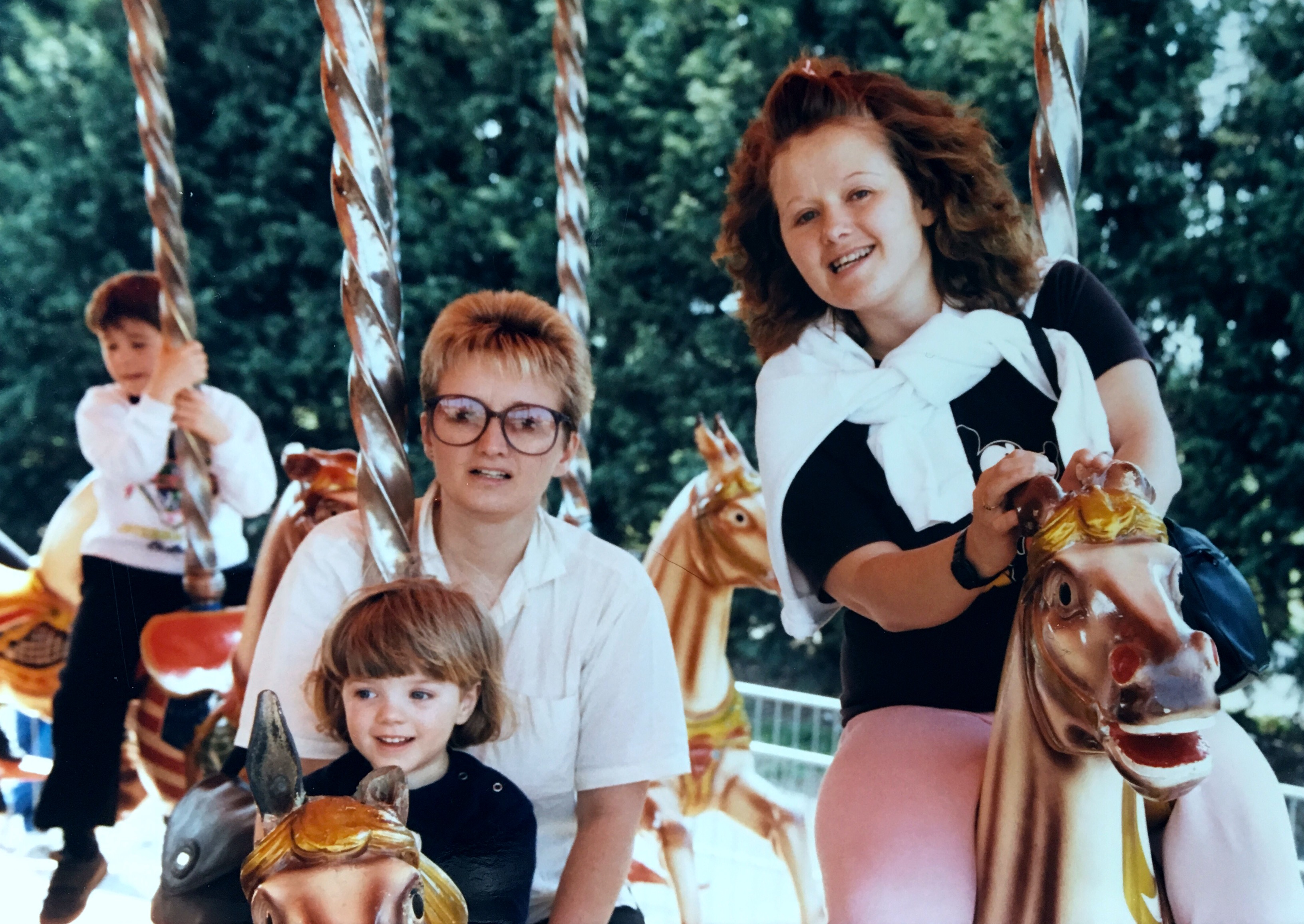 Family time with sister and daughter 1990. Flamingo-land North Yorkshire. 