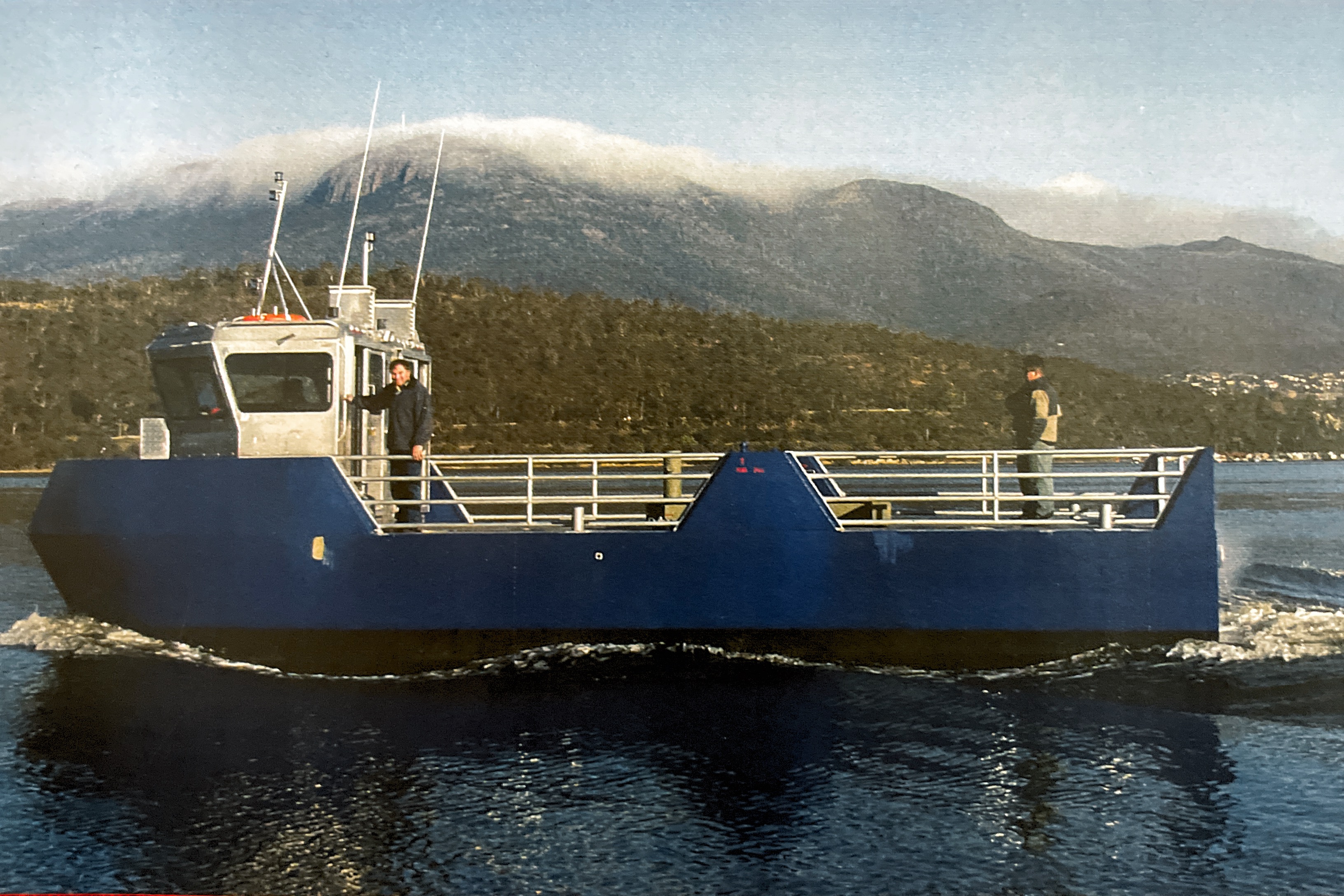 Royal Knight for Tassal built by Sabre Hobart about 2004 for fish farm