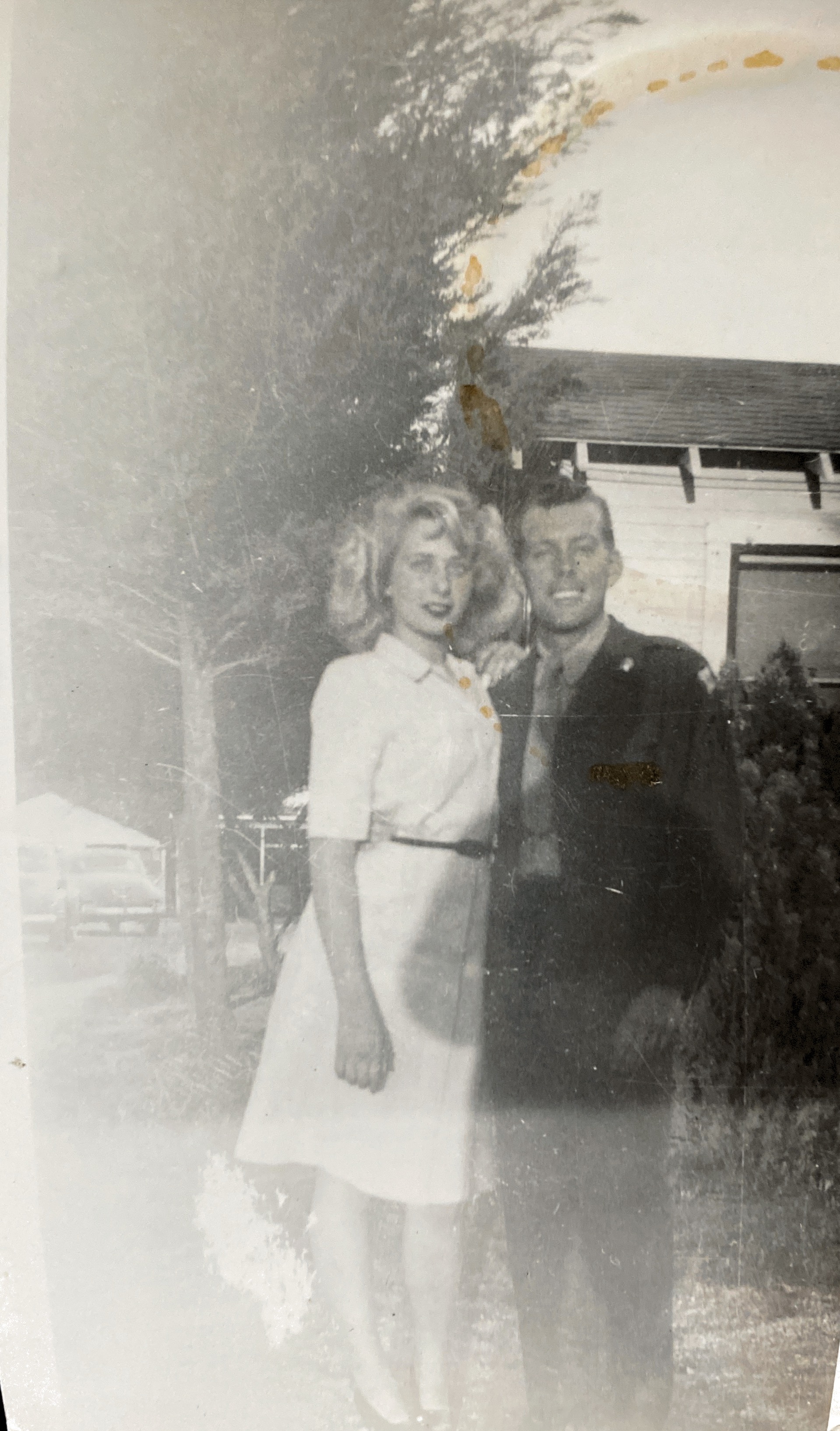 Cousin Mary Lee Semar and Glenn Semar in the 1940s. 