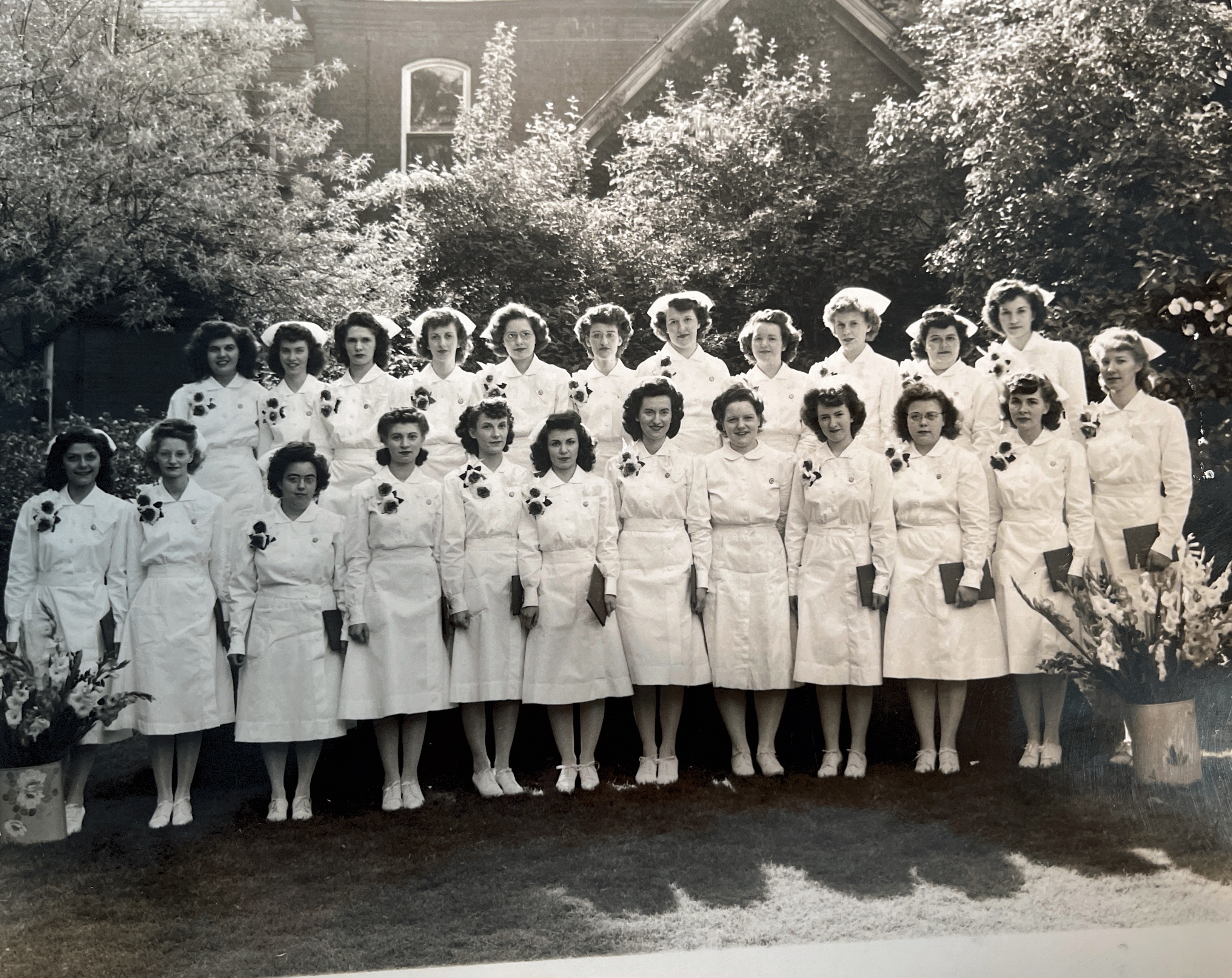 Moms nurses training graduation. City Hospital 1943