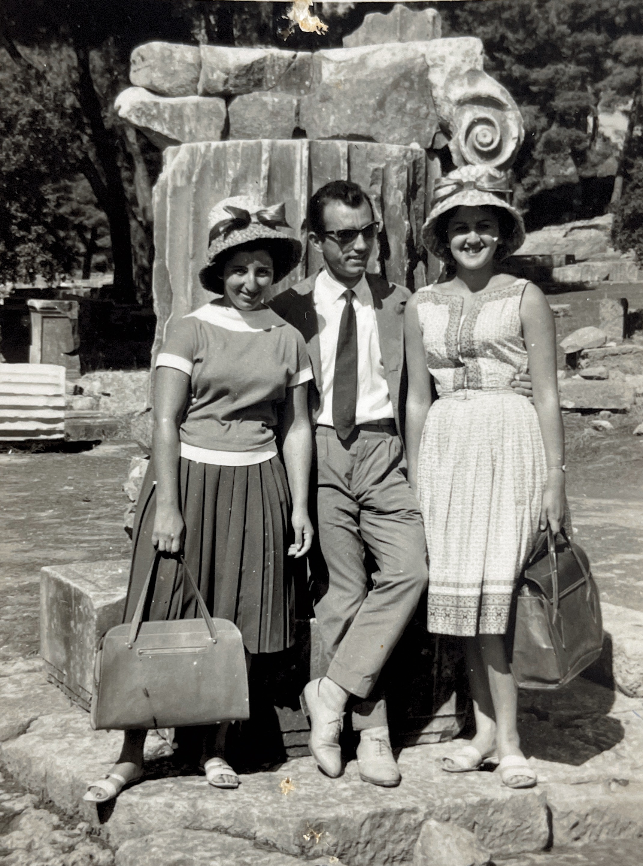 My mother Angela, her friend Joan and the guide, Mount Olympus, Greece 1961