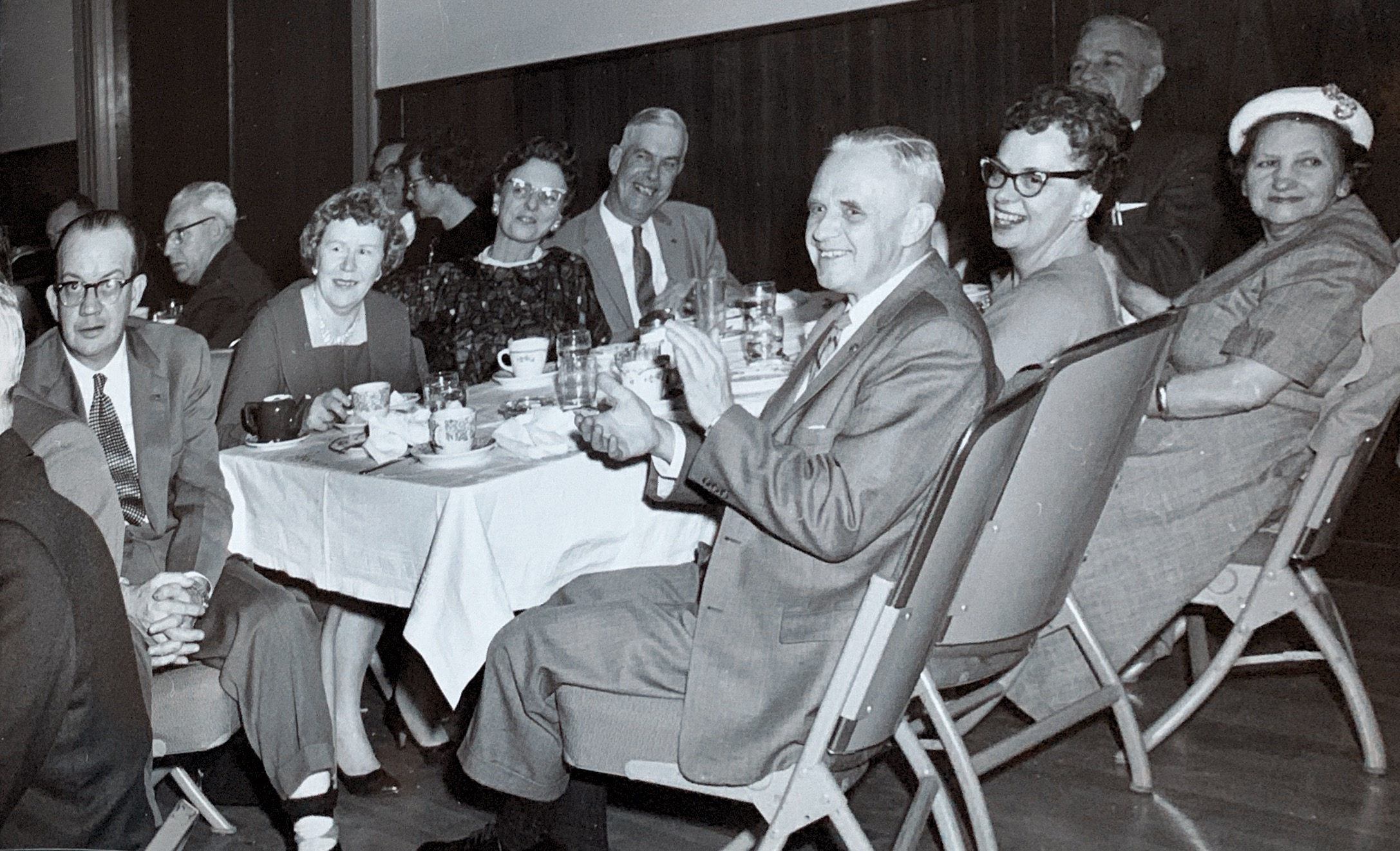 Colleague’s retirement dinner December 1957