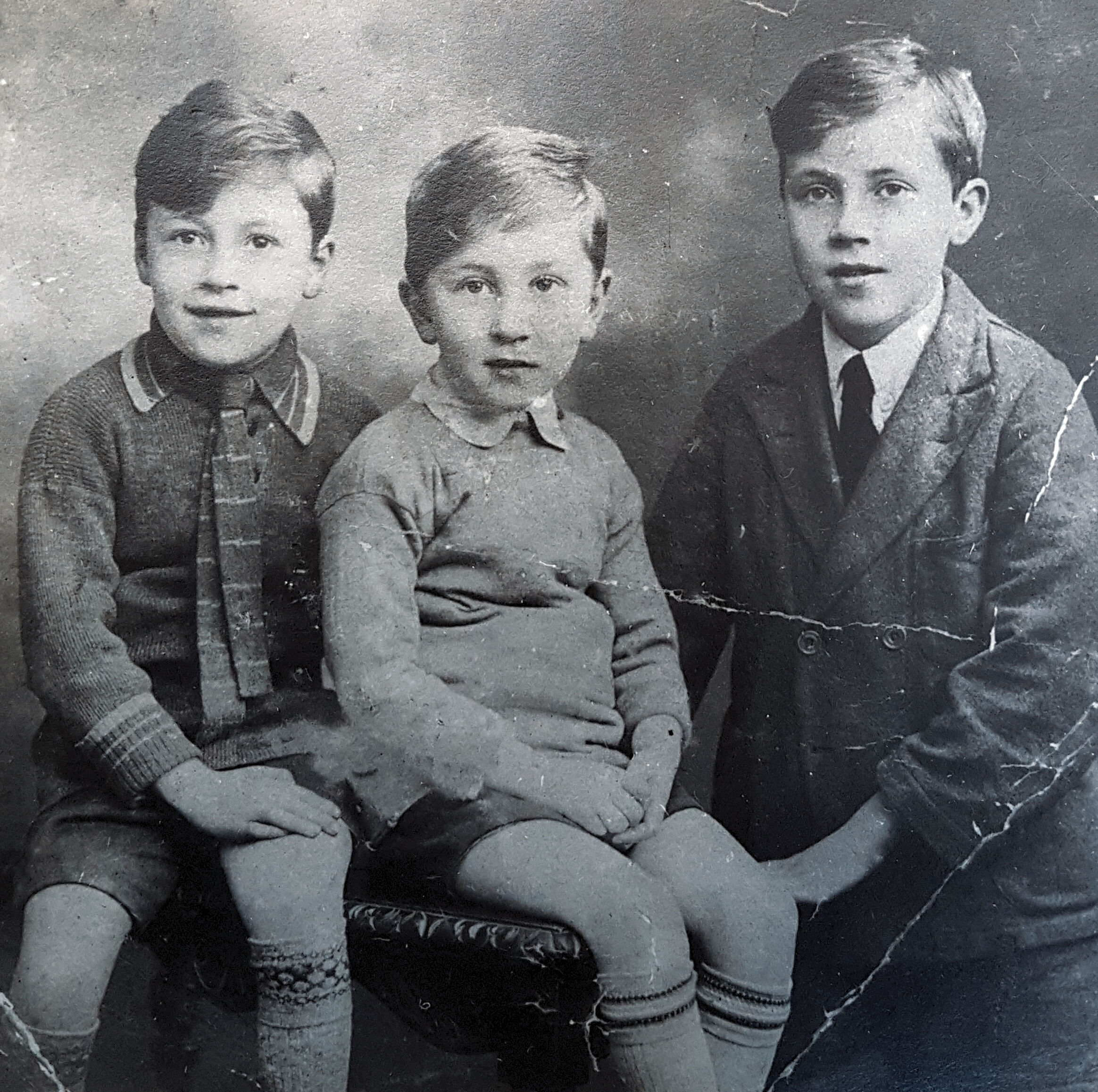 Three Adolph brothers. Ronnie 19 and Alan 17 were both killed on the 7th May 1941  the last day of the Liverpool blitz along with their father Charles Earnst Fredrick Adolph who was just 49. John was in North Africa at the time with the british tank corps at El Alamain