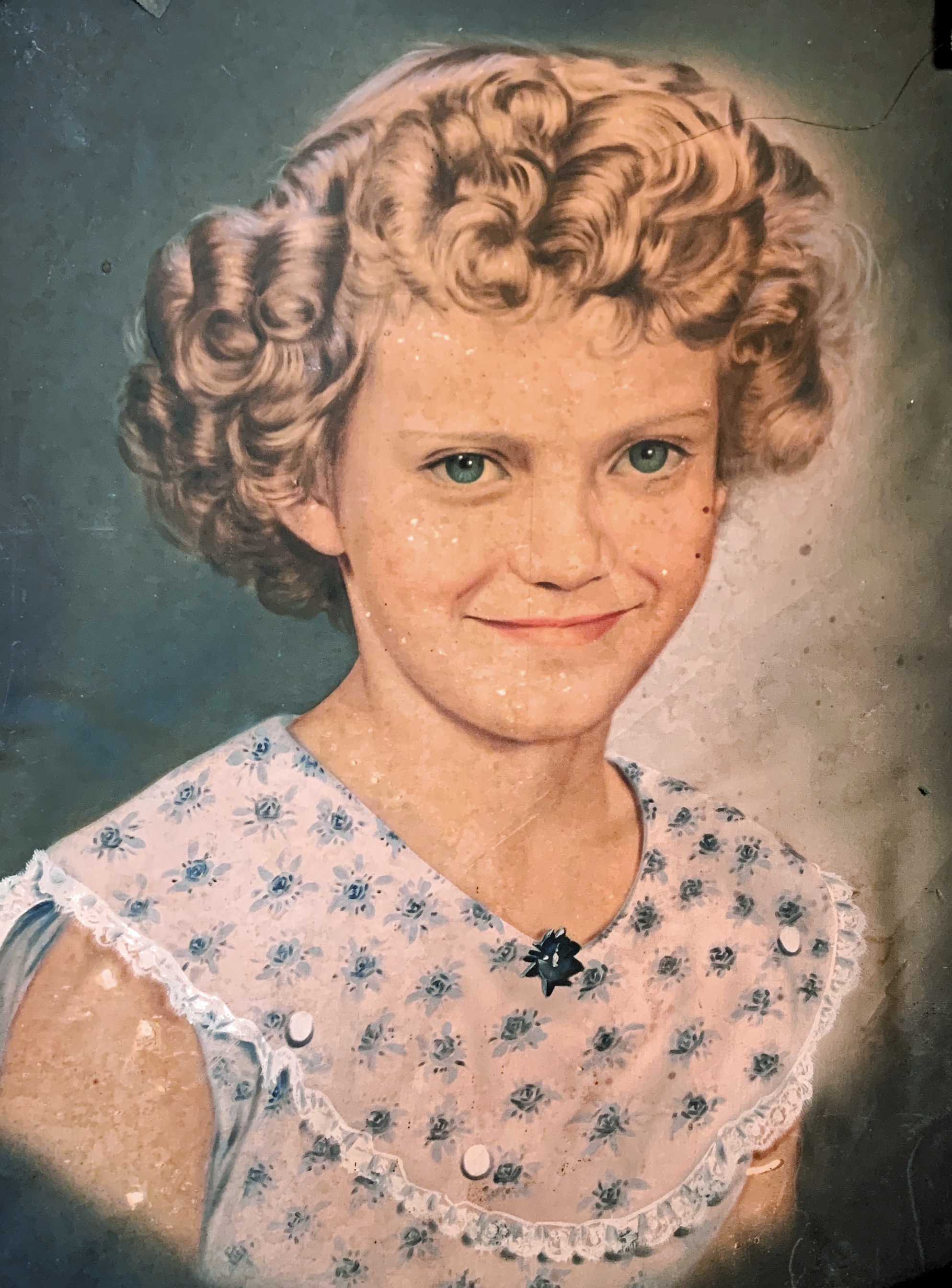 Lorene Ticknor- painted when she was about 7 years old. 1957