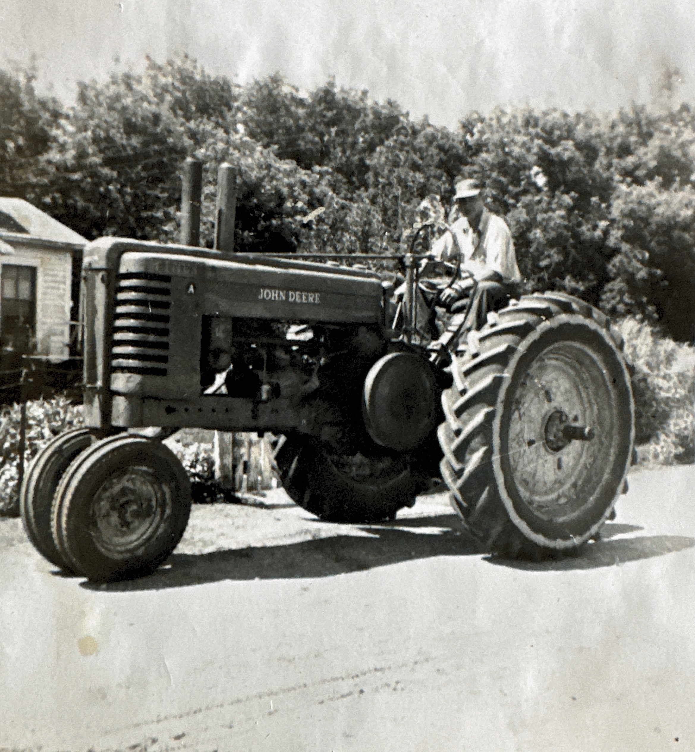 Charlie Johanneck working on Uncle Sylvester’s farm - Summer 1958