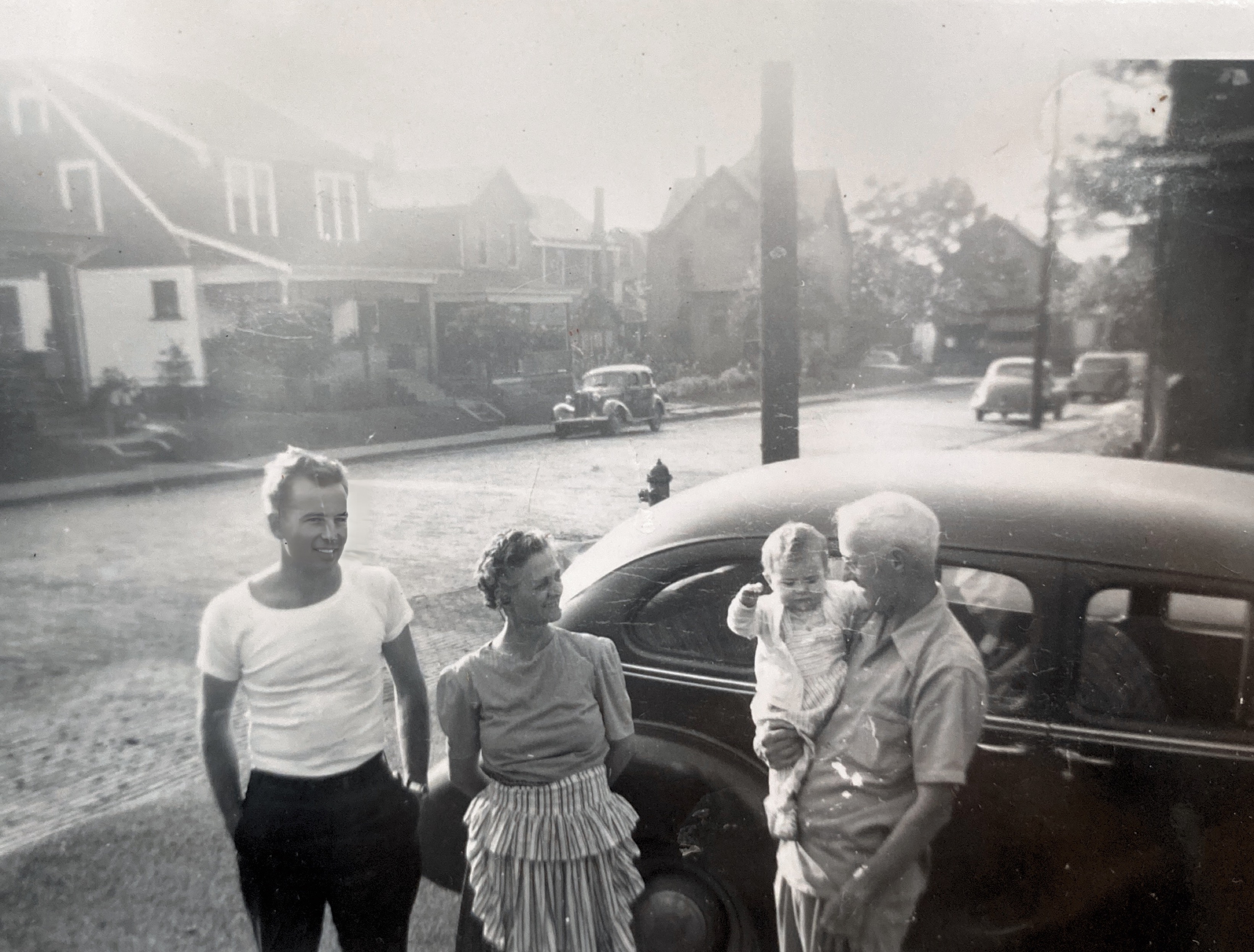 Jim, Hazel, Kathy, and Max Krone 1946