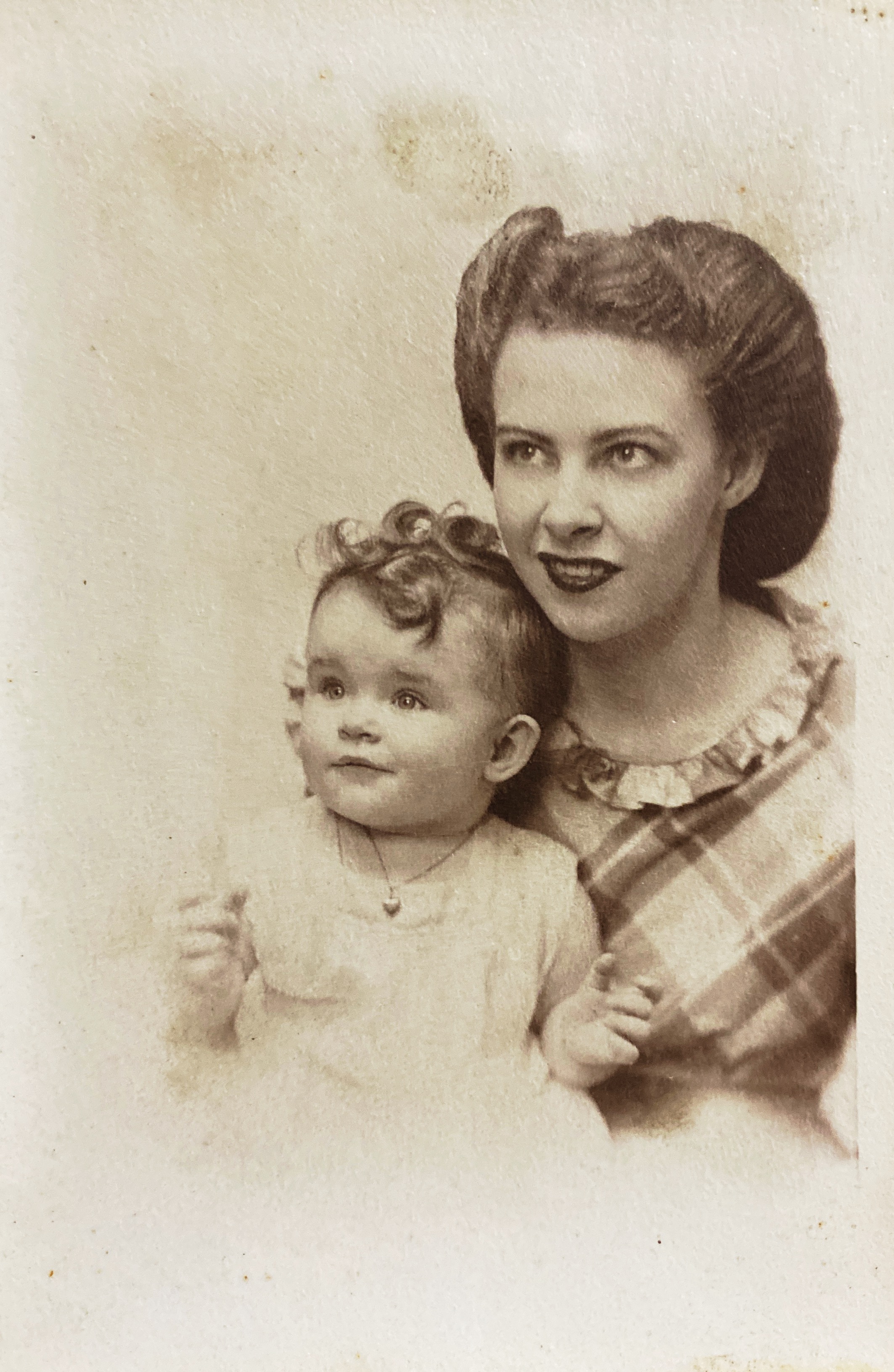 My Mom, Toni Porter Mathia, and Nana (Grandmother), Helen Anderson Porter, in 1945. 