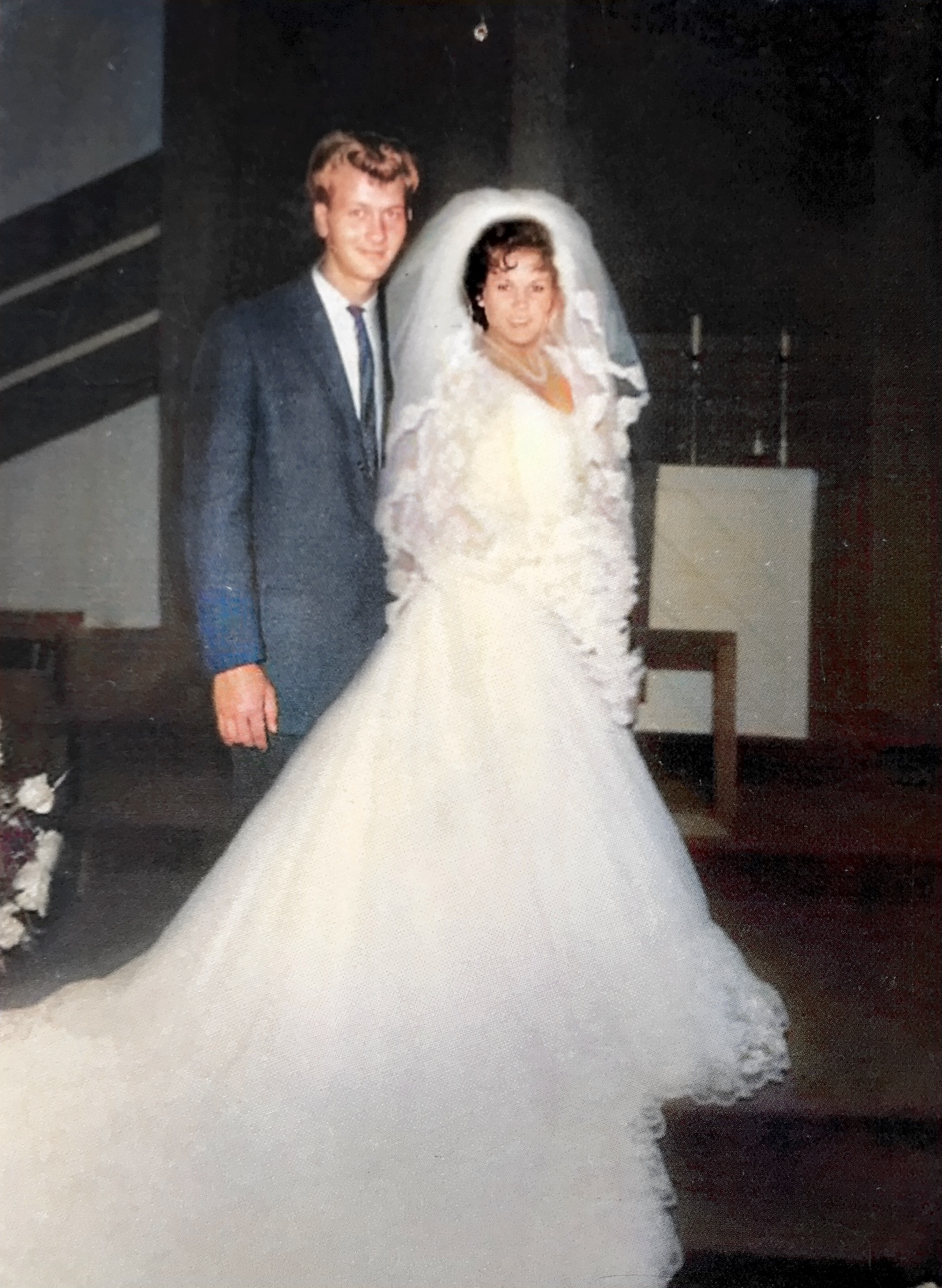 This was taken on our wedding day in Stockton  california October 1959,  