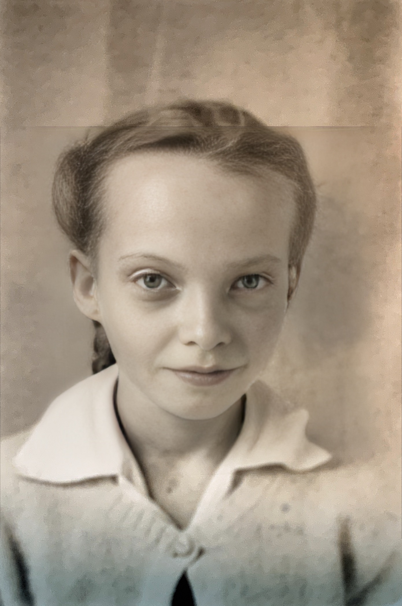 Catherine in 1948 Pickeral Lake School