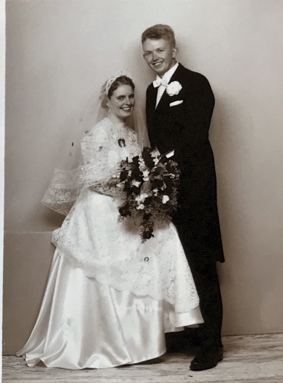Kirsten & Bengt Ahlstrøm bryllupsbillede 13/6 1959 Århus Danmark