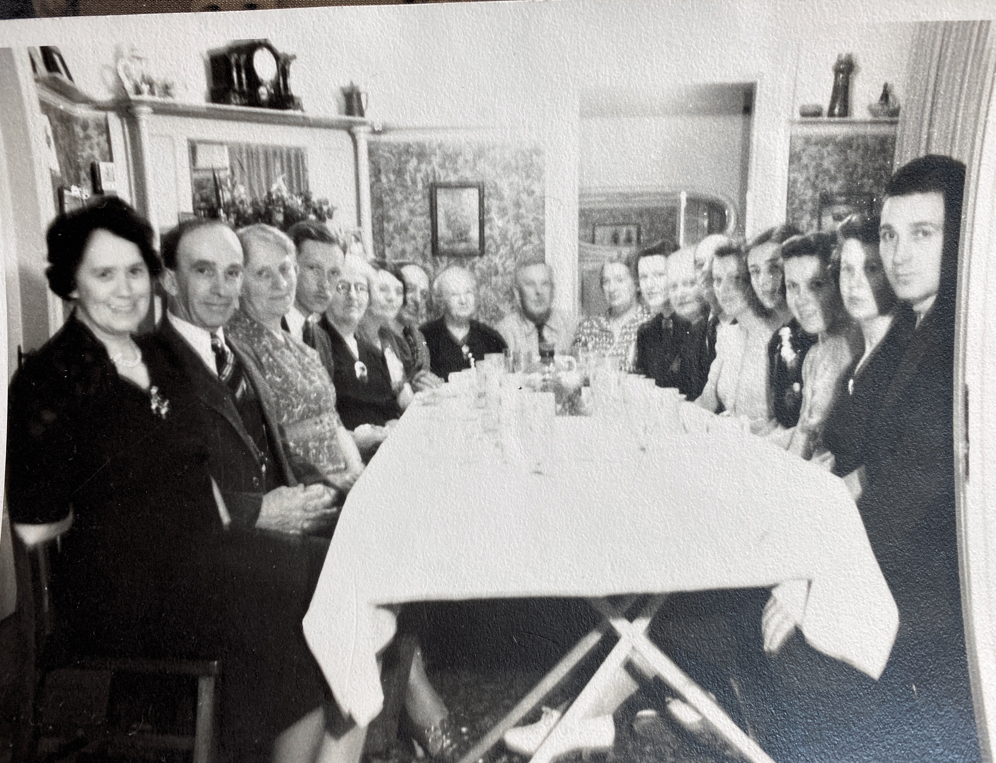 A Rosevear gathering at Bill & Edna Rosevear’s, 1939-40