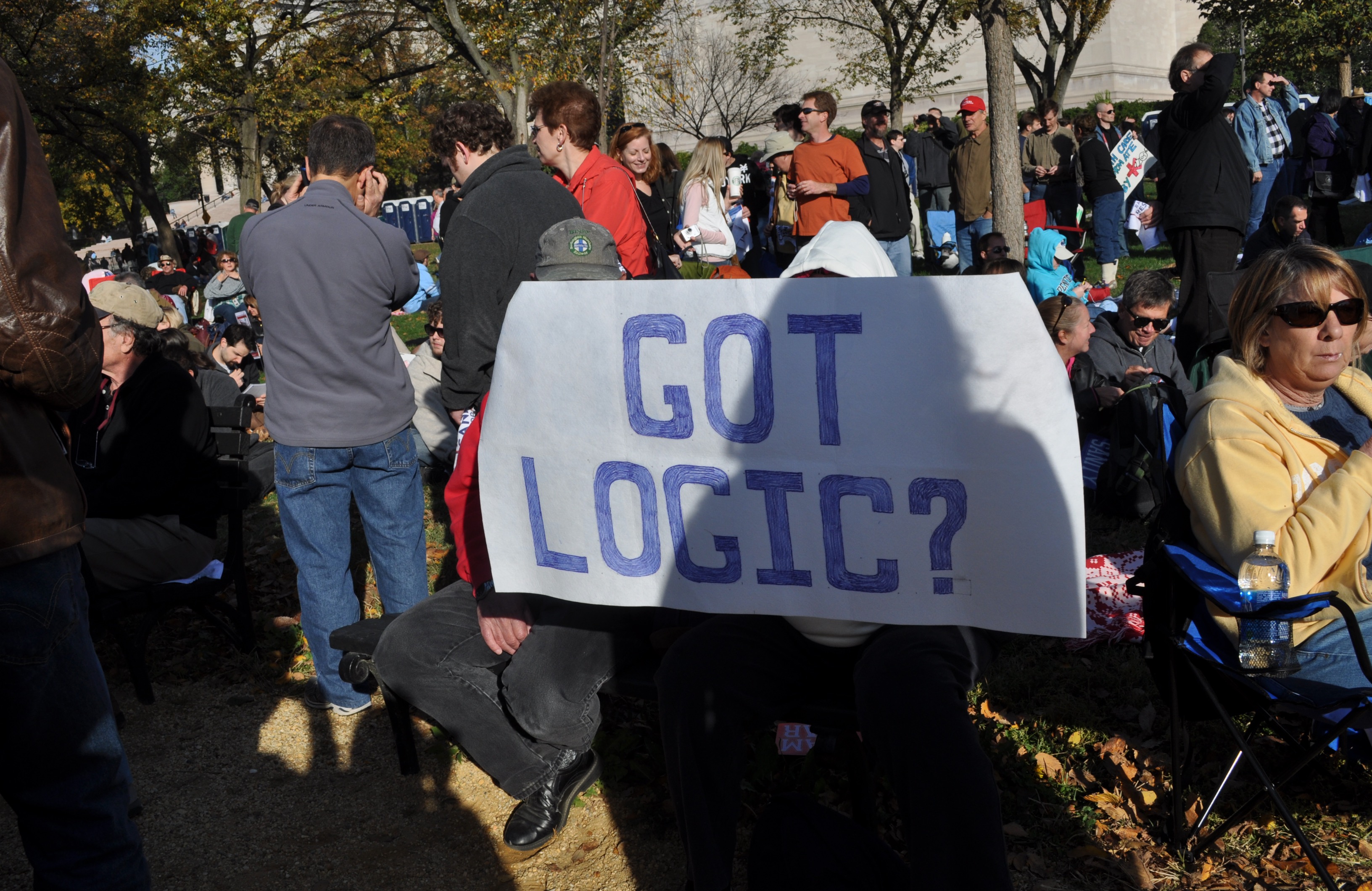One of the many signs at the Rally to Restore Sanity in DC 2010.   
