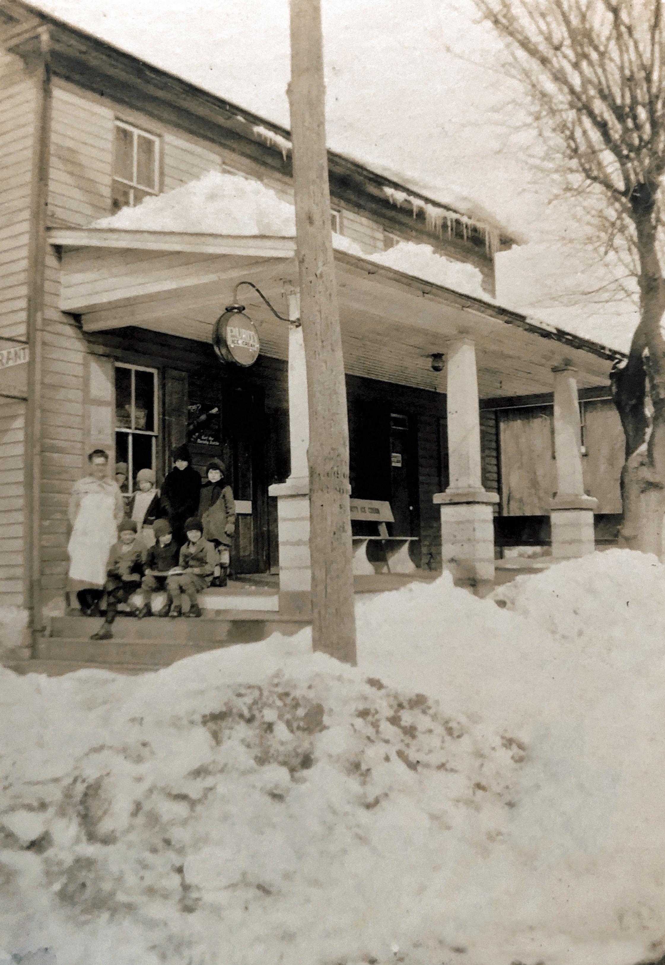 Photo from a Felton Snowstorm 
- 1920s