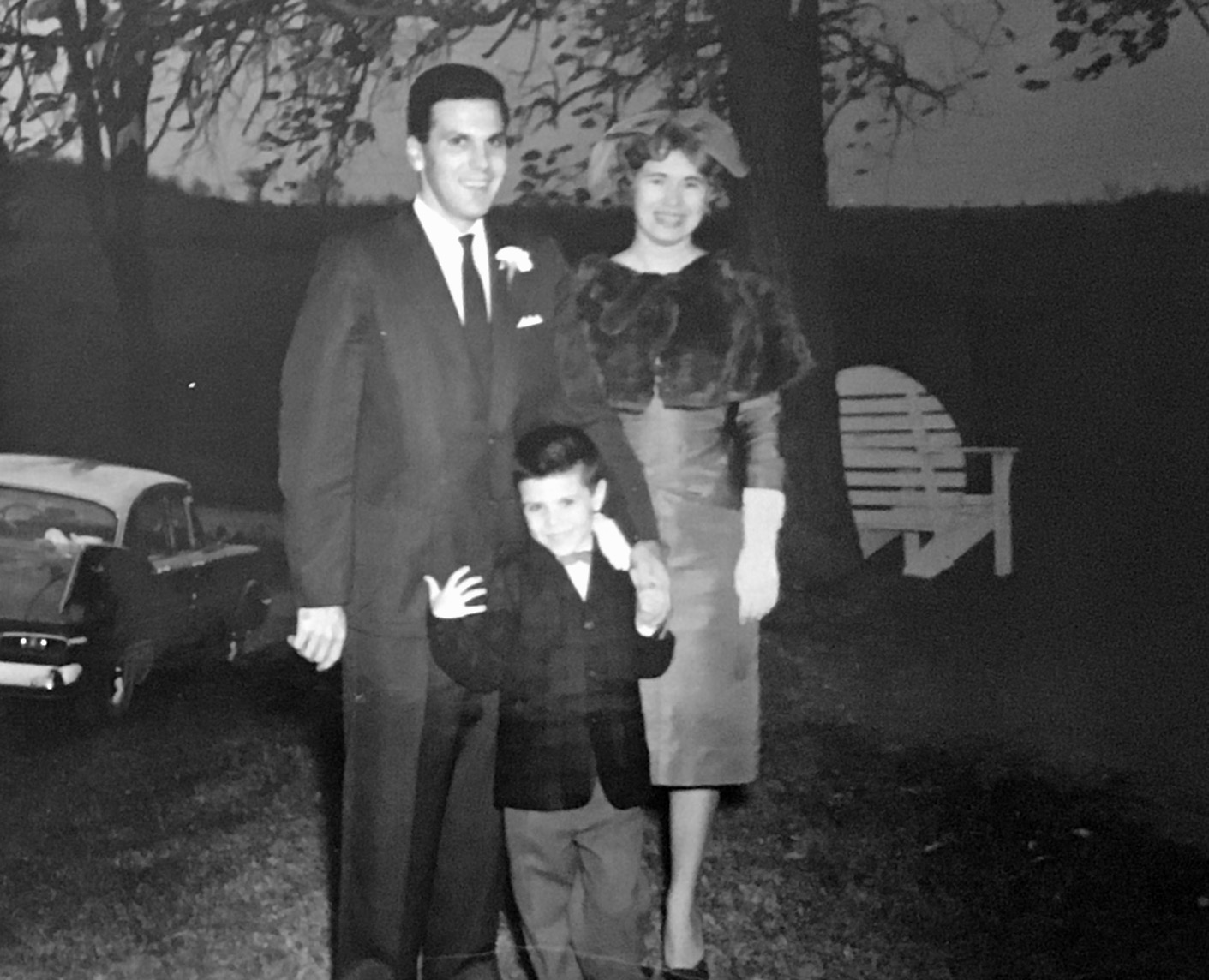 Brother Jordan with mom and dad about 1959. 
