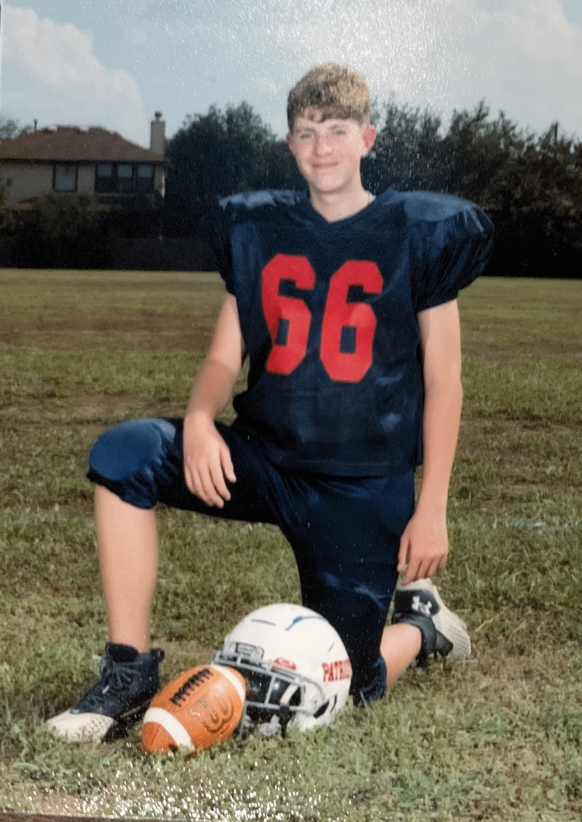 Wyatt’s football picture 2021 8th grade