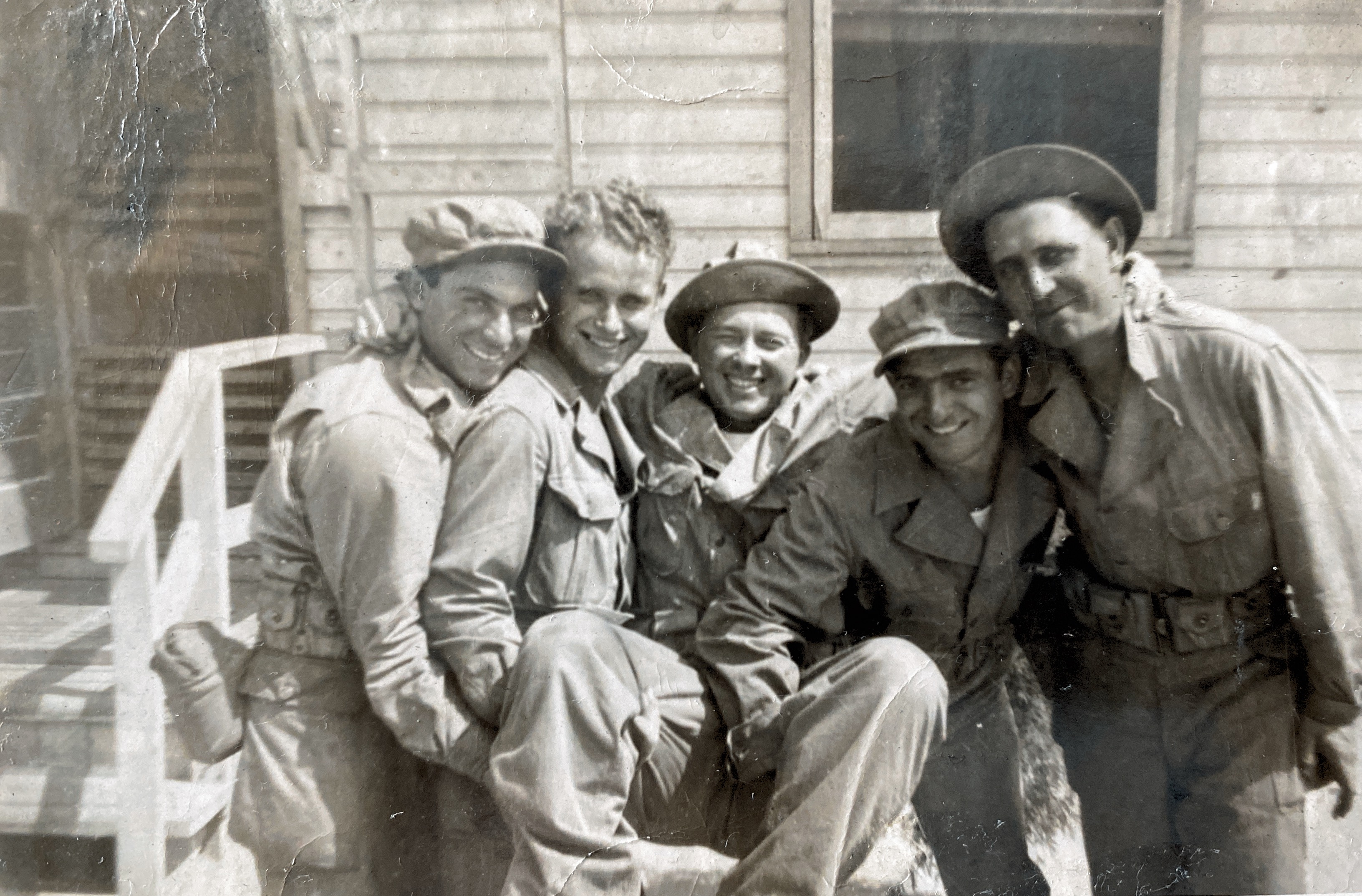 Garry and friends, Camp Lee - 1943