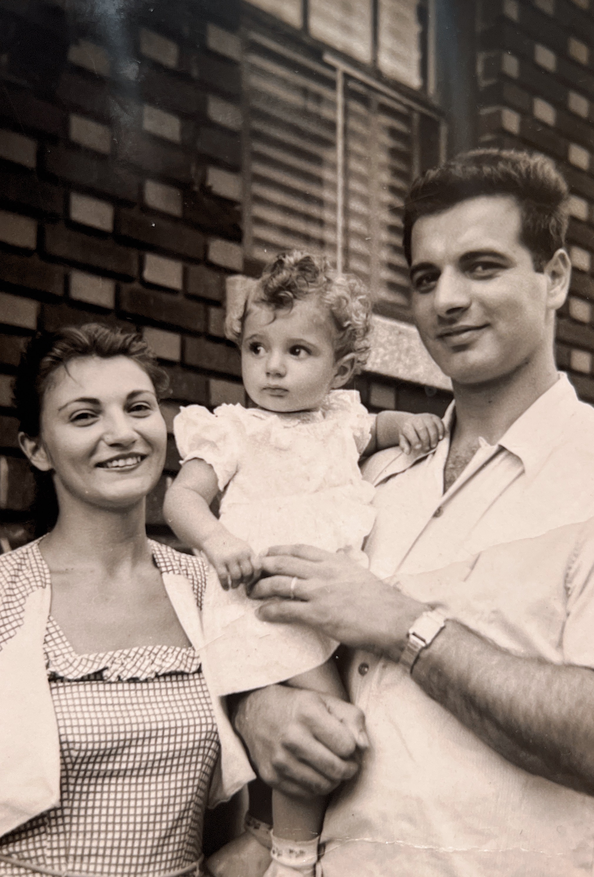 Grandma Norma, mom, Grandpa Lino 1952?