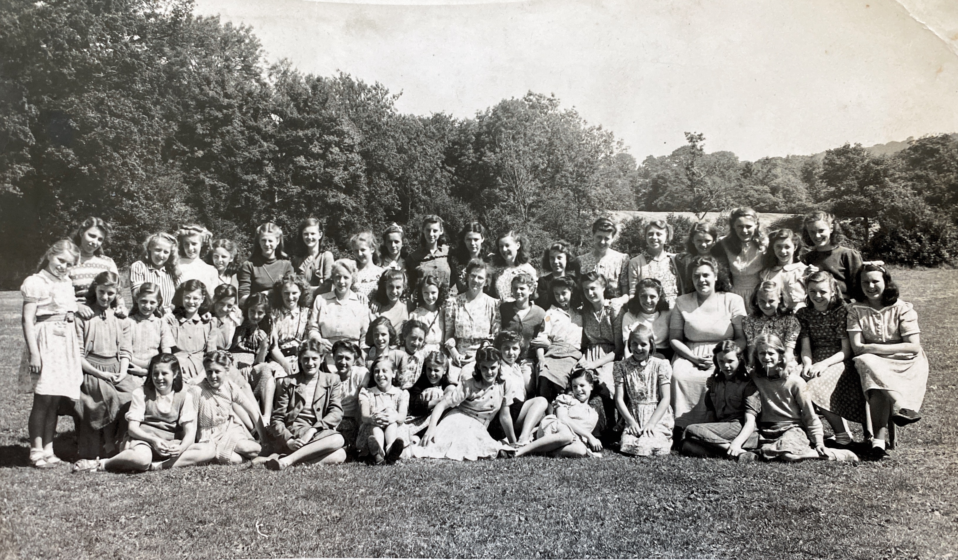 Rita Smith 1949 middle row, 4th from left (wearing glasses)