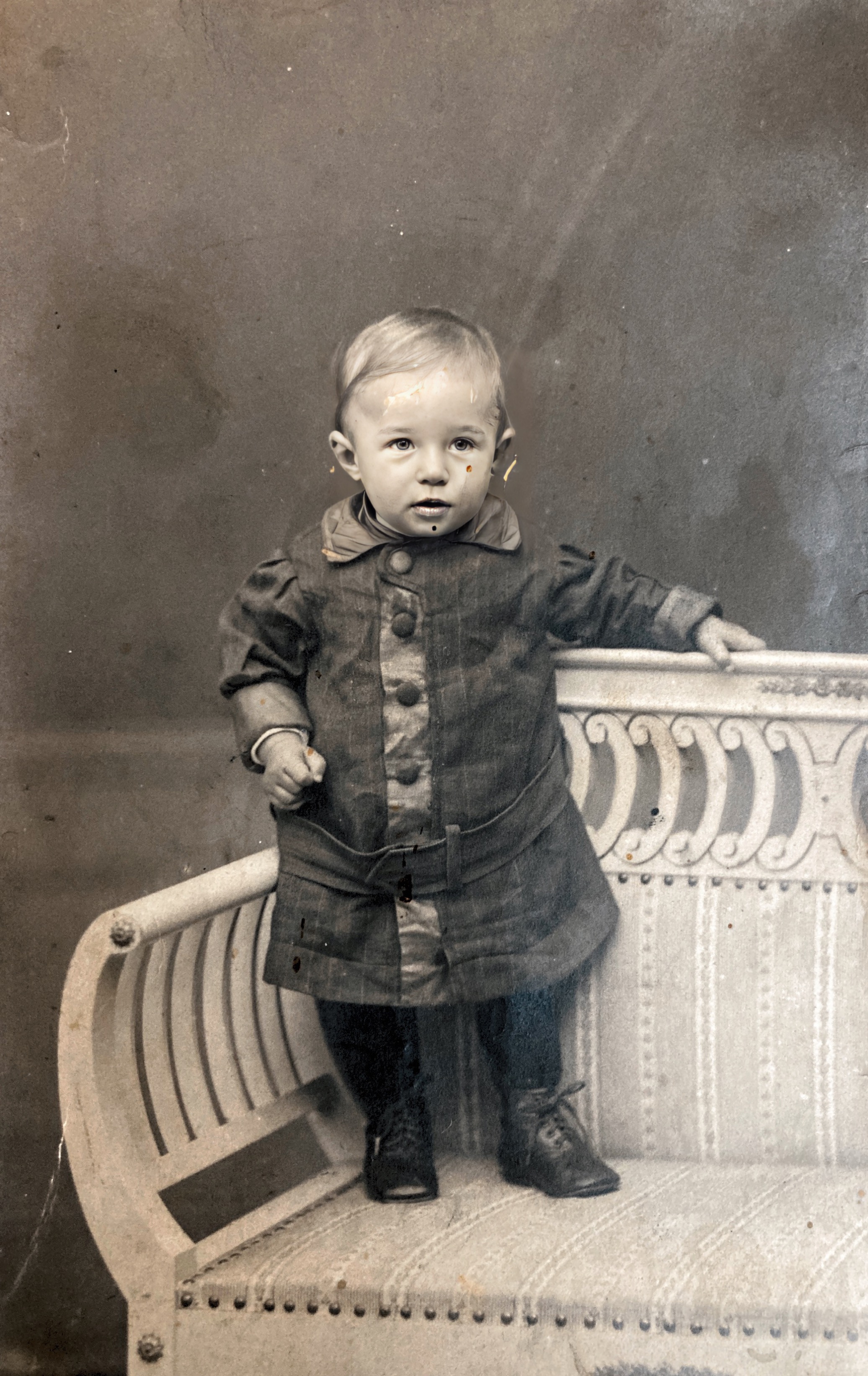 Fritz Bähr, ca 18 Monate alt. Sommer 1916
