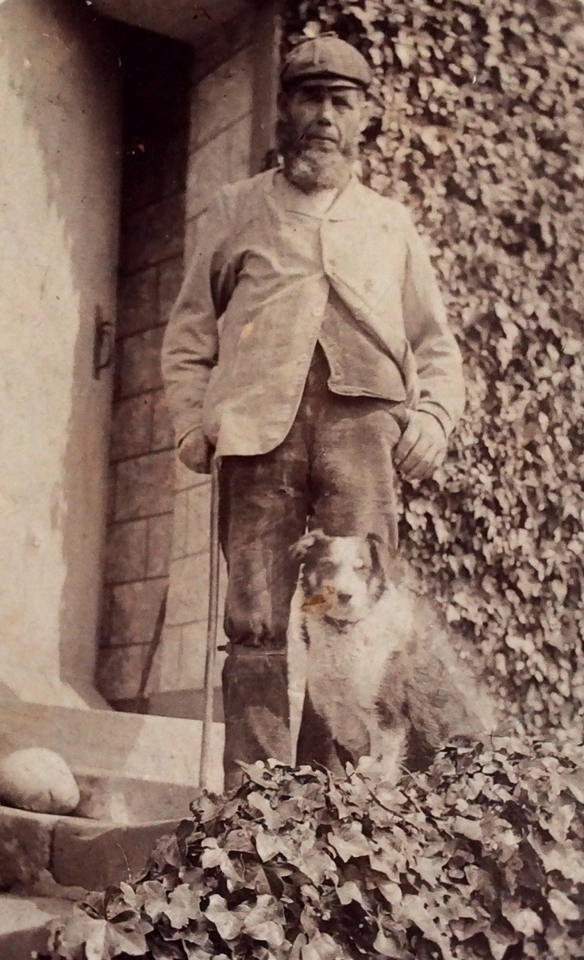 My Great Great Grandfather outside his cottage in Burniston, North Yorkshire, circa 1900.