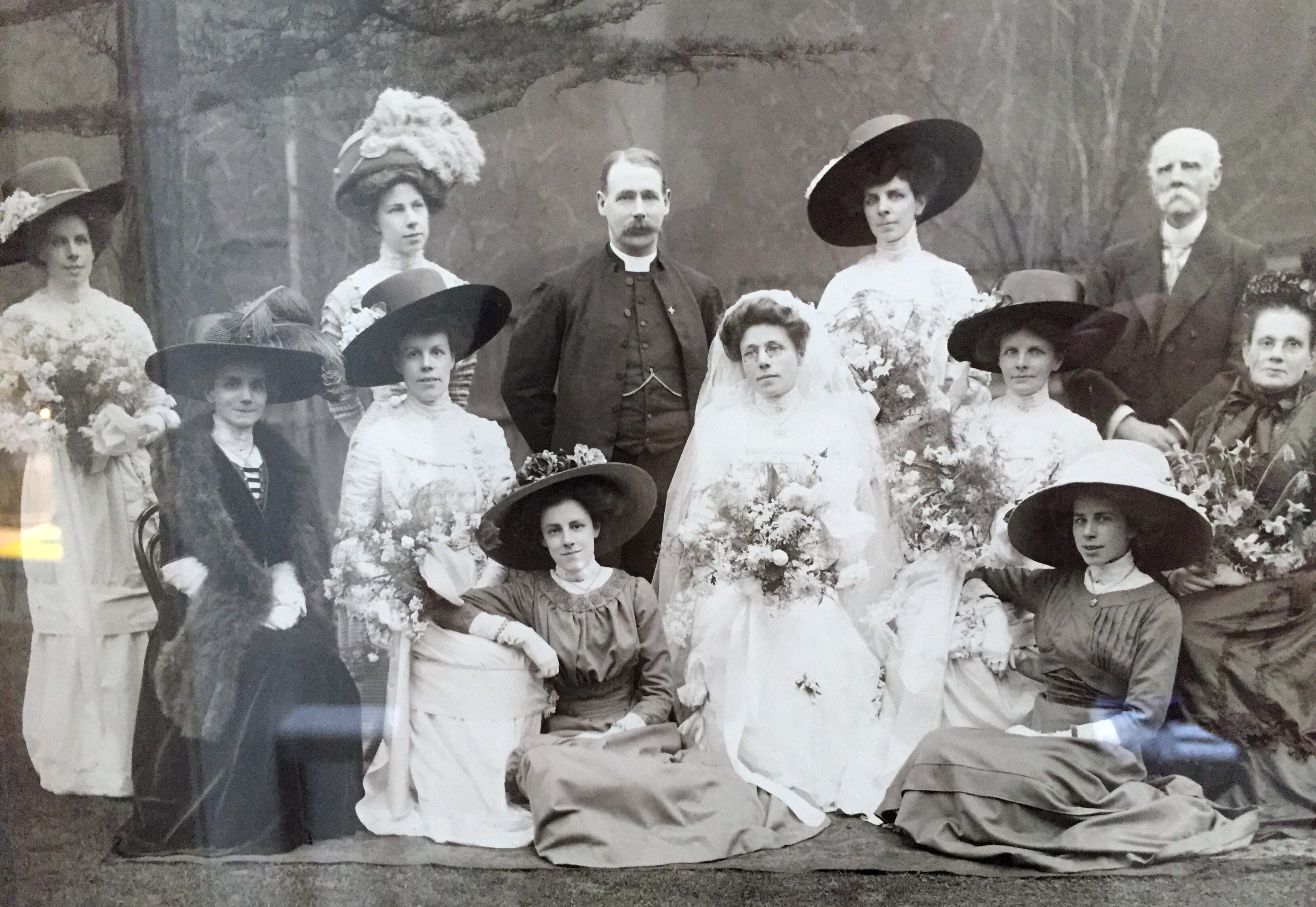 Belonged to my maternal grandfather Neville Egerton Wright 1870-1950 
Do not not know who these people are nor date/location of photo. Photographer is Norton Collins. 
