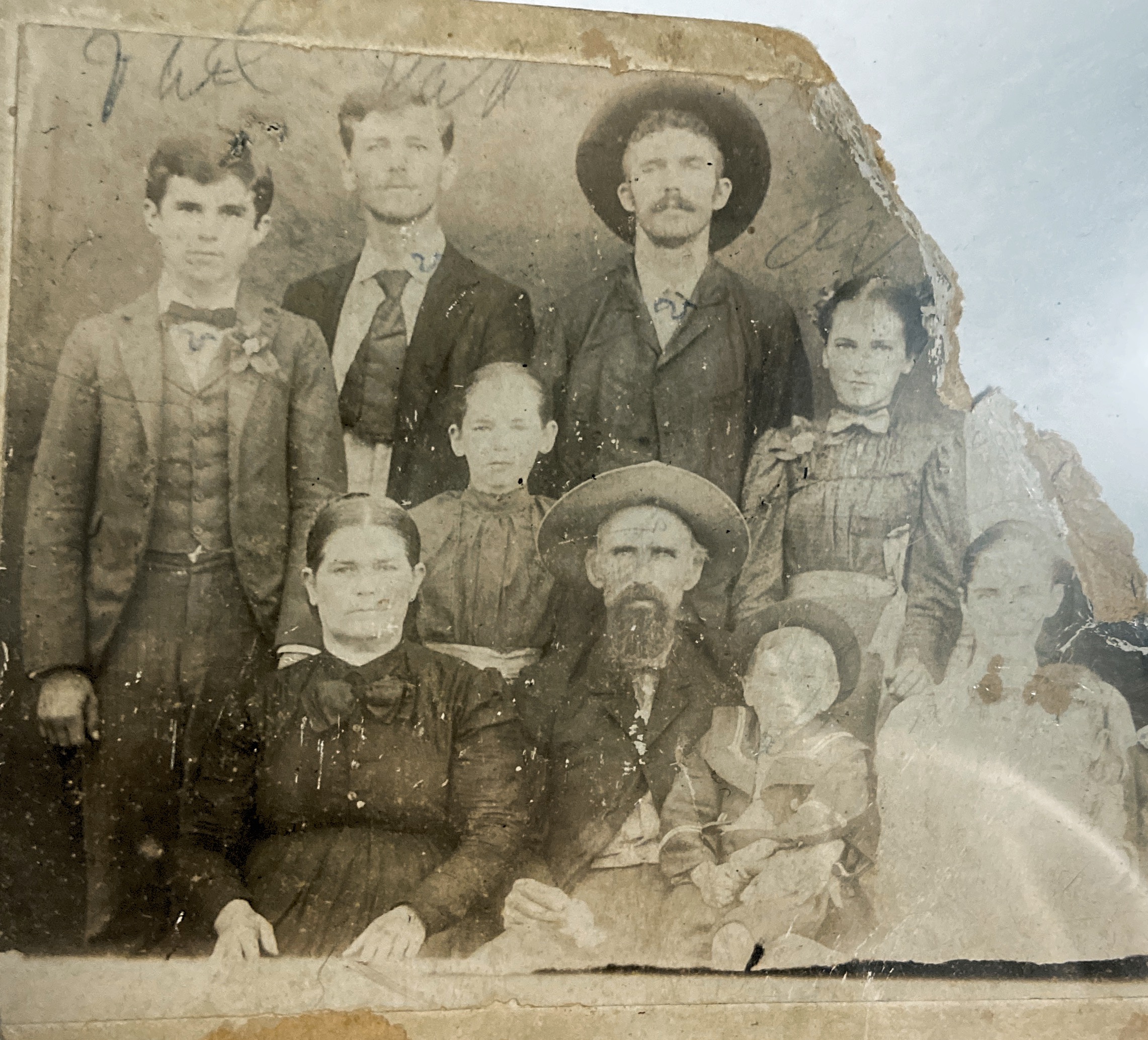 Sullivan family Circa 1860’s. Sullivan’s hollow, Mississippi. 