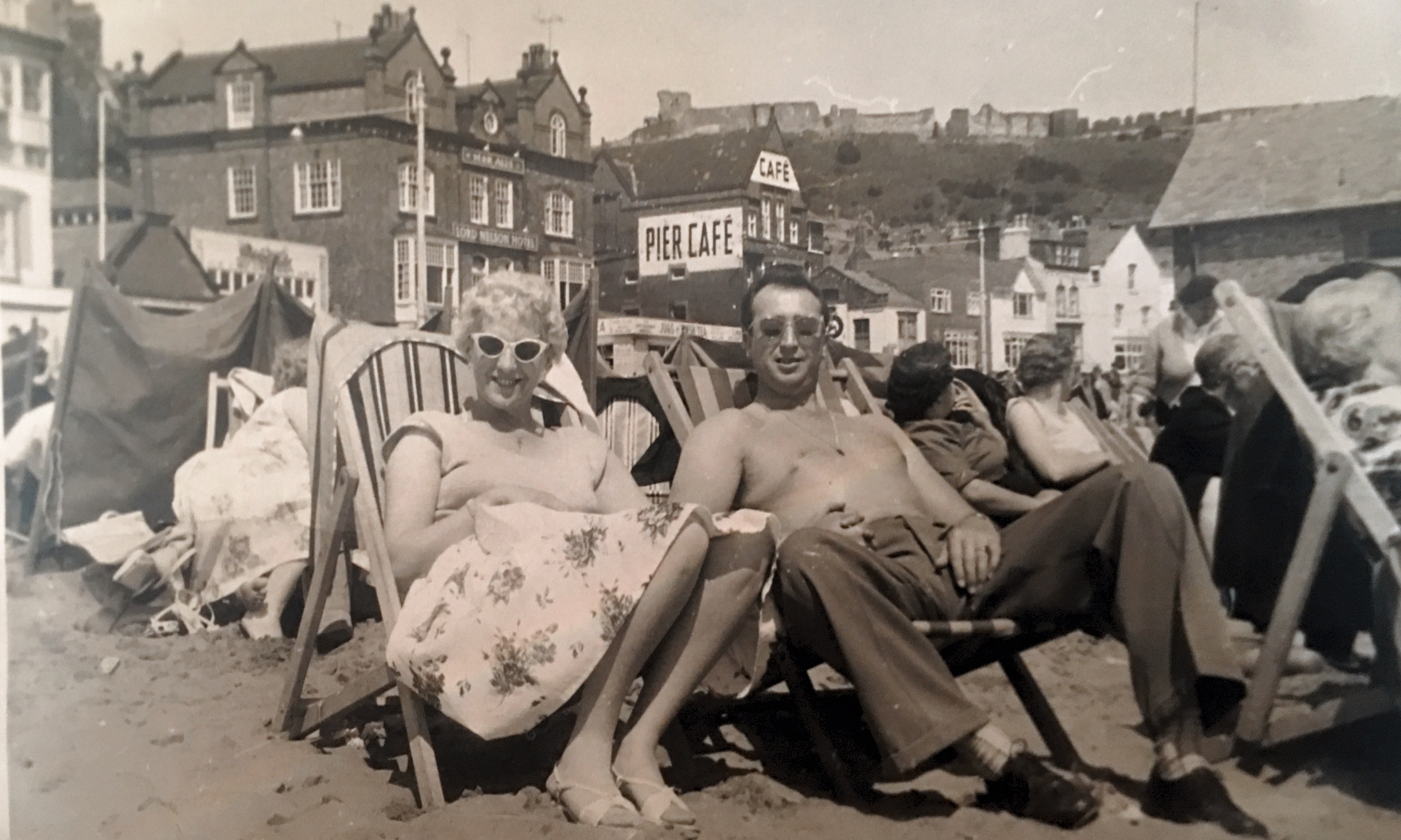 Nan and Grandad in Scarborough 1958