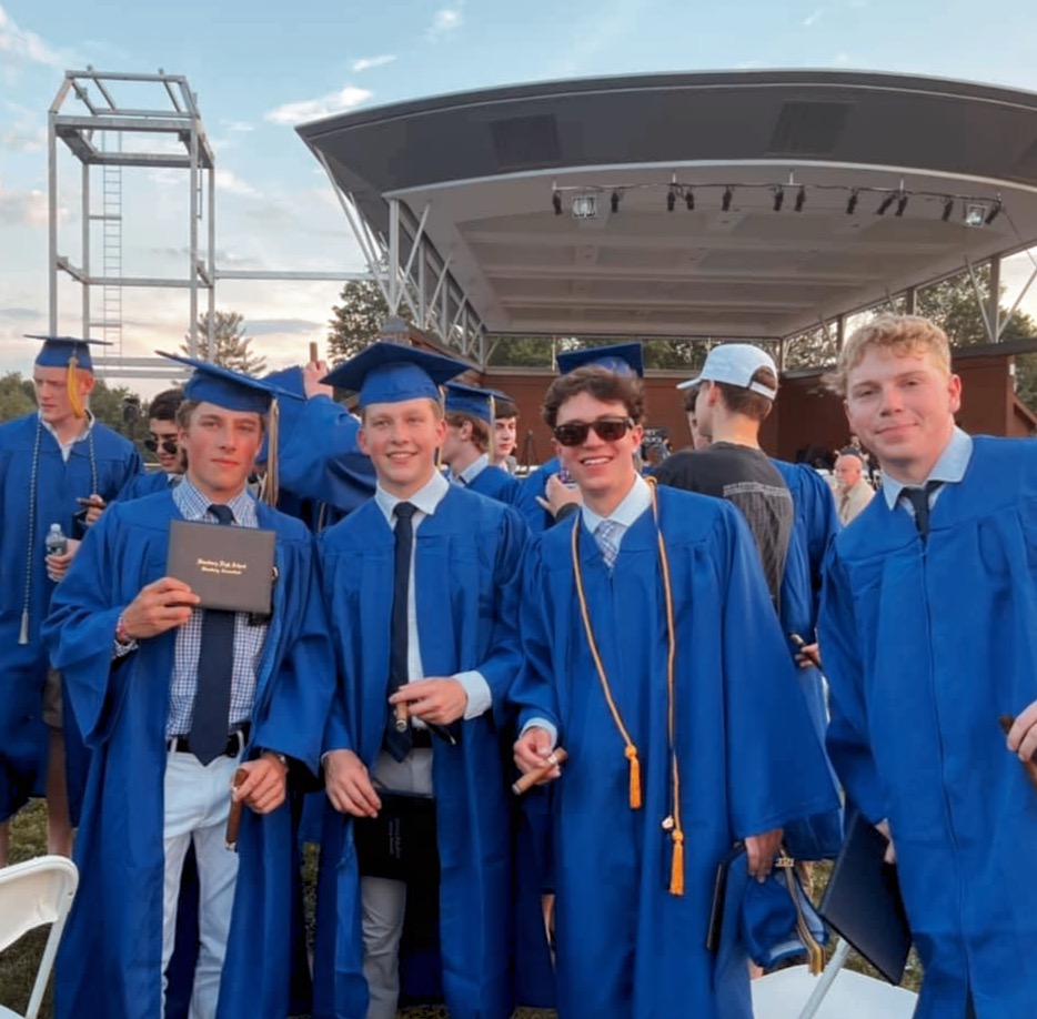 Elijah and Aaron graduated from Simsbury High School 2021