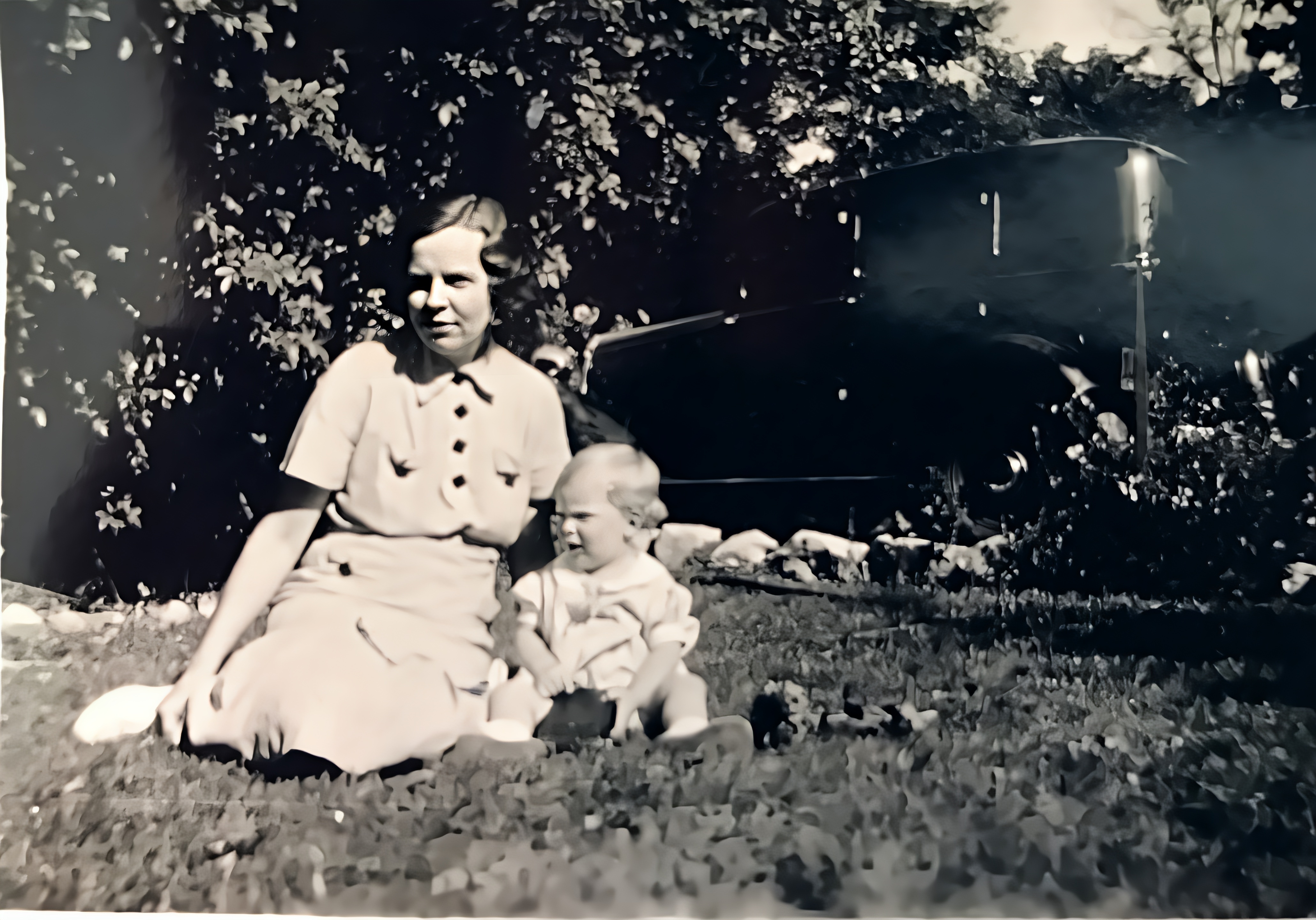 My mother and I, in 1936.